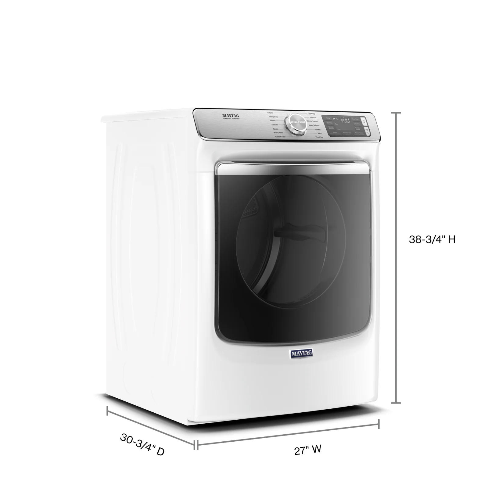 Maytag White Gas Dryer (7.3 Cu. Ft.) - MGD8630HW - Image 5