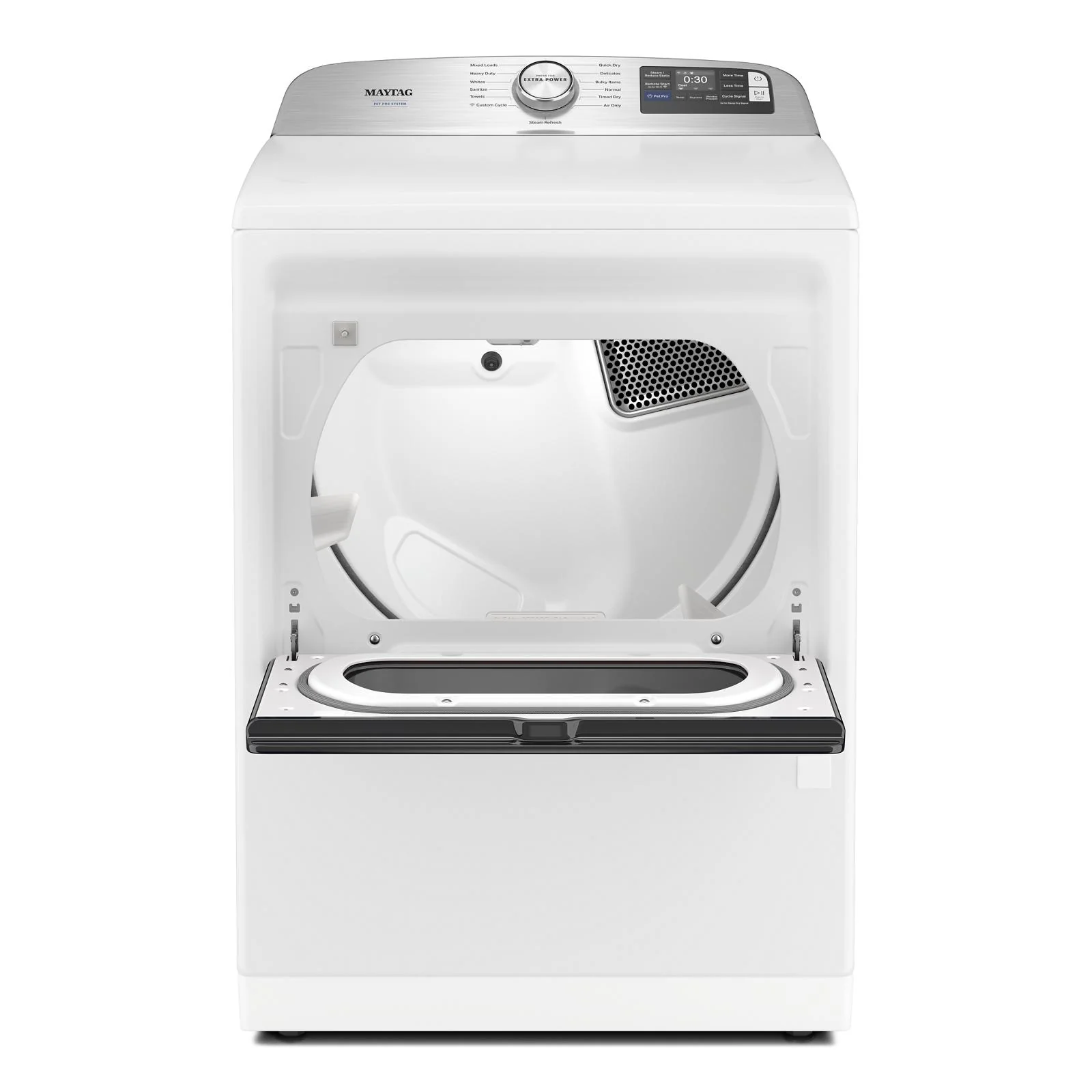 Maytag White Gas Dryer with Pet Pro (7.4 cu.ft.) - MGD7205RW - Image 3