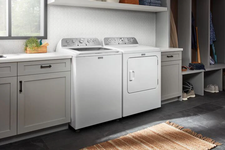 Maytag White Gas Dryer with Steam Enhanced Cycles (7.0 cu. ft.) - MGD5430MW - Image 5