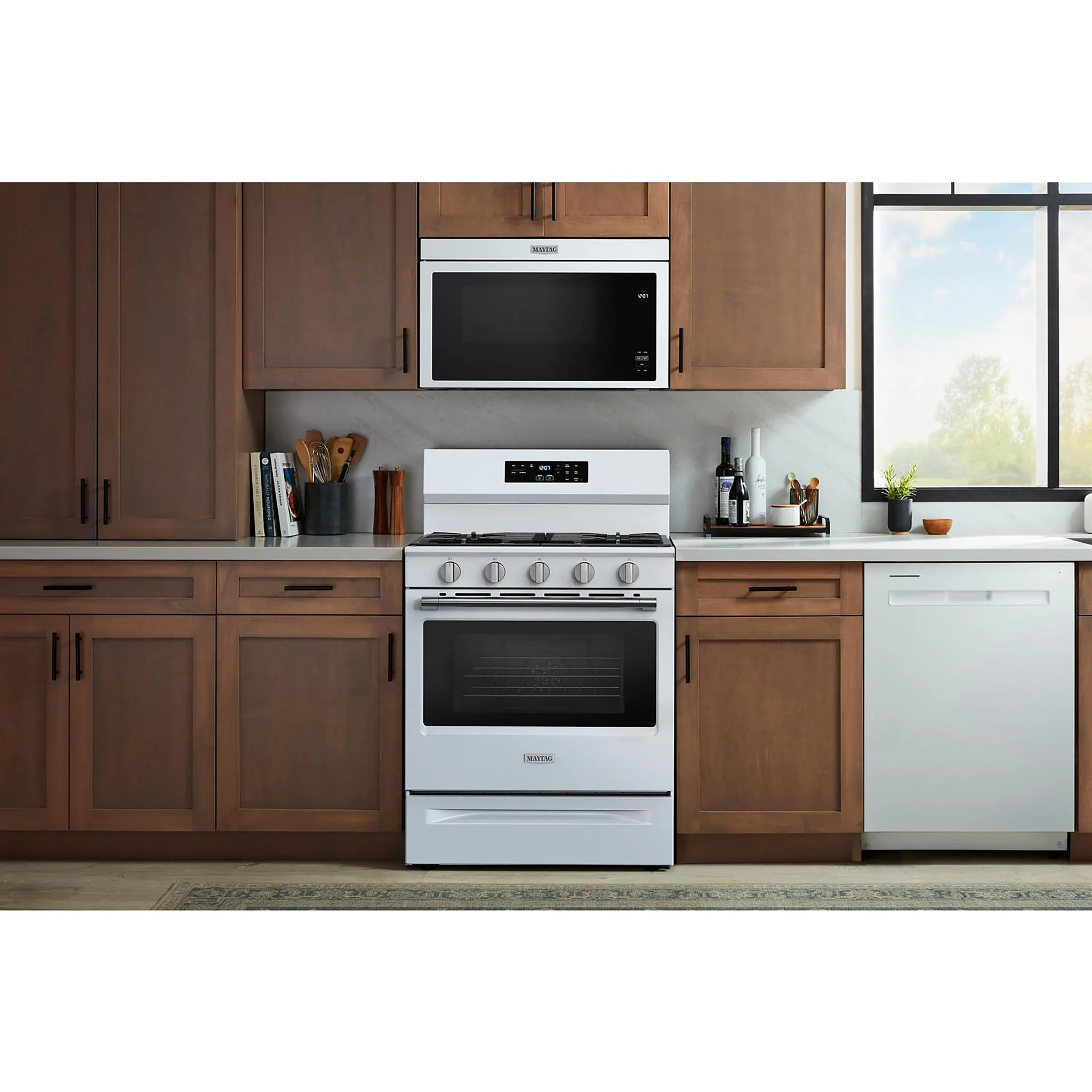 Maytag White Gas Freestanding Range (5 Cu.Ft.) - MFGS6030RW - Image 2