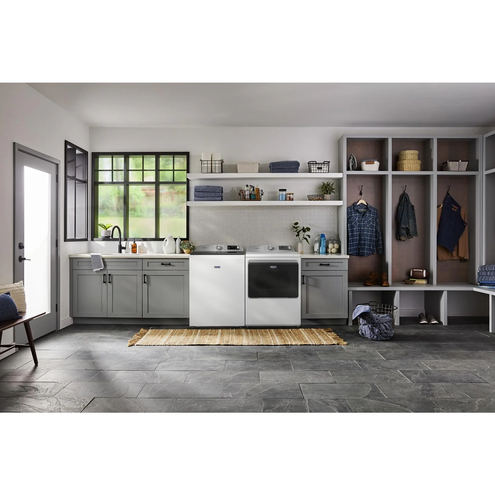 Maytag White Smart Electric Dryer (7.4 Cu. Ft.) with Extra Power Option - YMED6205RW - Image 2