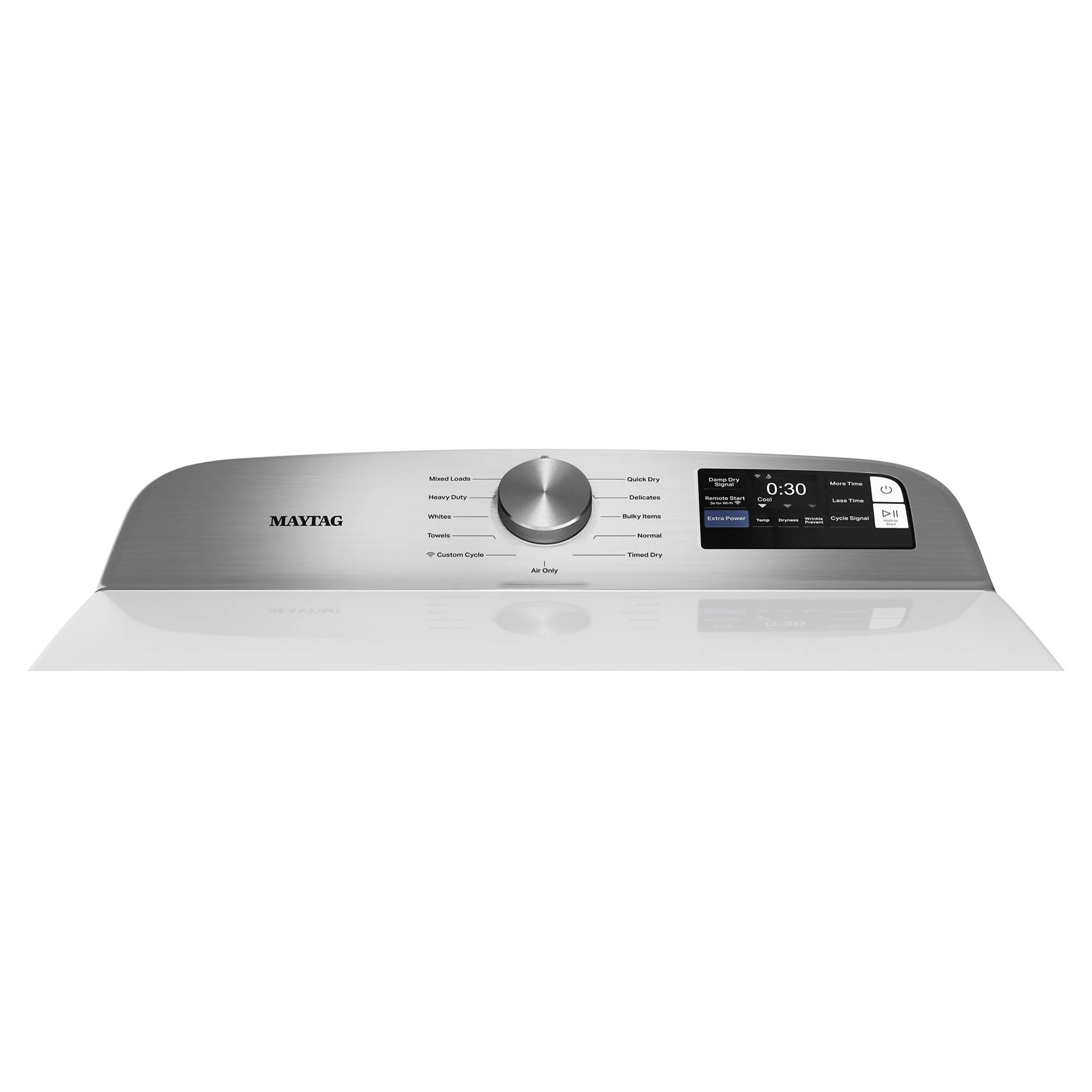 Maytag White Smart Electric Dryer (7.4 Cu. Ft.) with Extra Power Option - YMED6205RW - Image 6