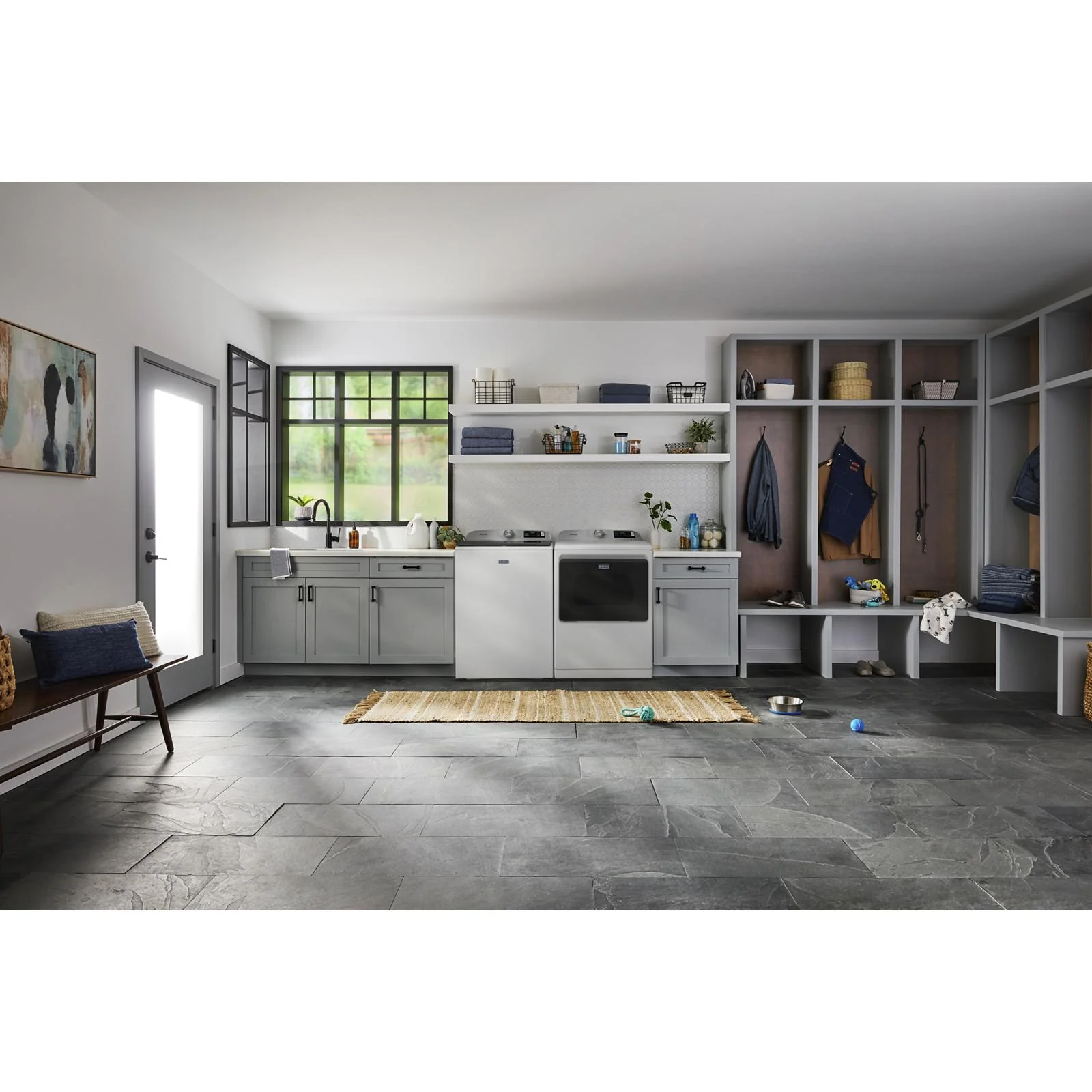 Maytag White Smart Electric Dryer (7.4 Cu. Ft.) with Pet Pro System - YMED7205RW - Image 2