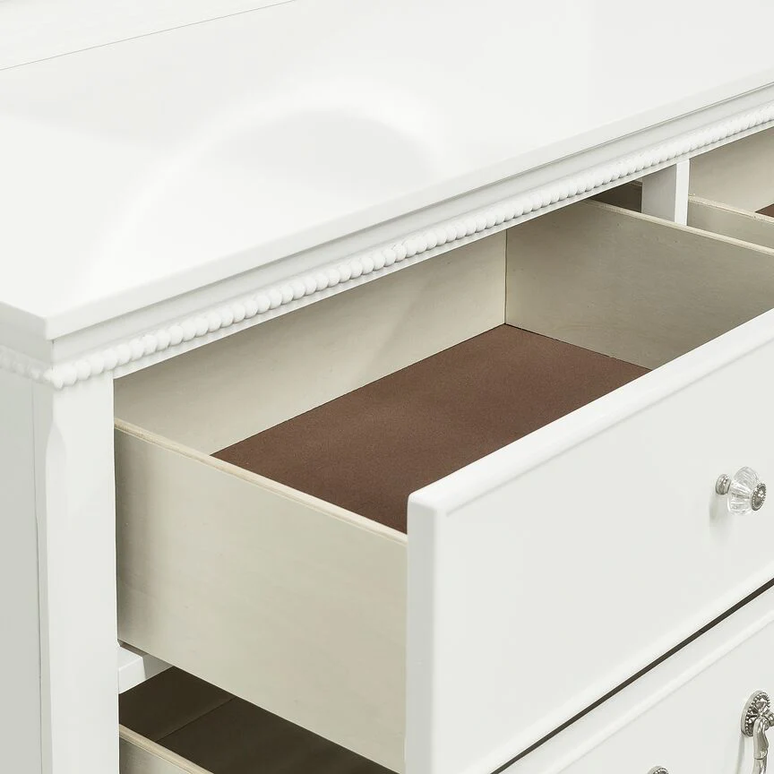 Melanie 6-Drawer Dresser - White - Image 6