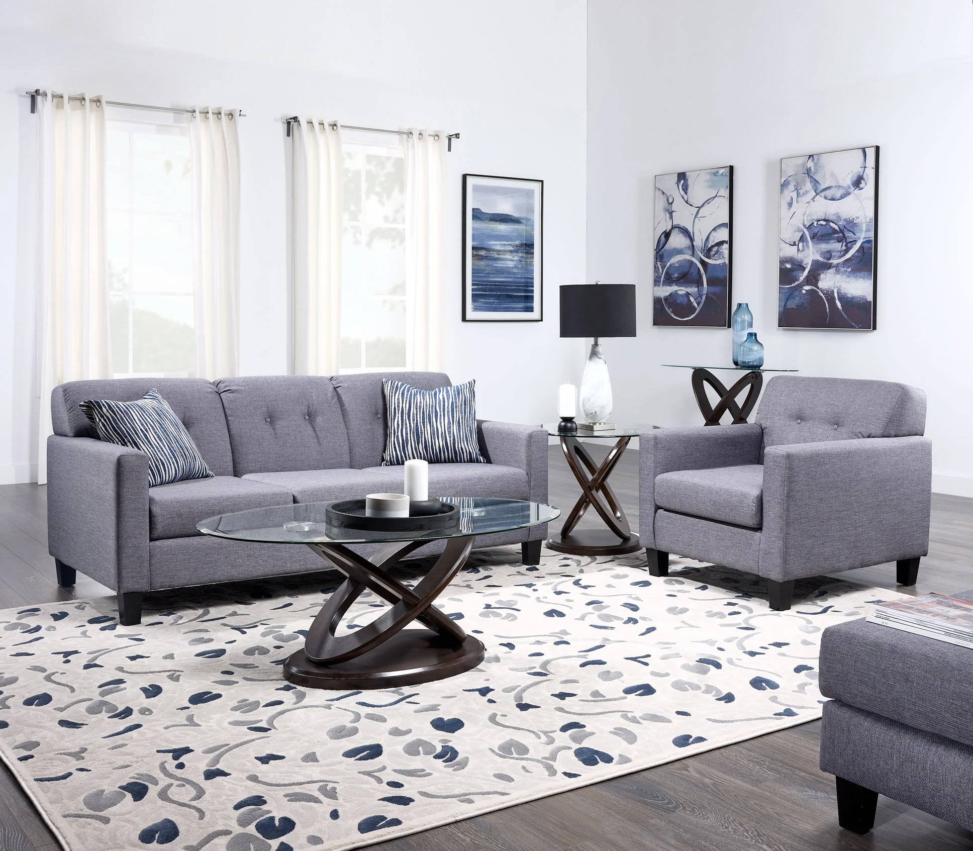 Merlin Sofa - Grey - Image 3