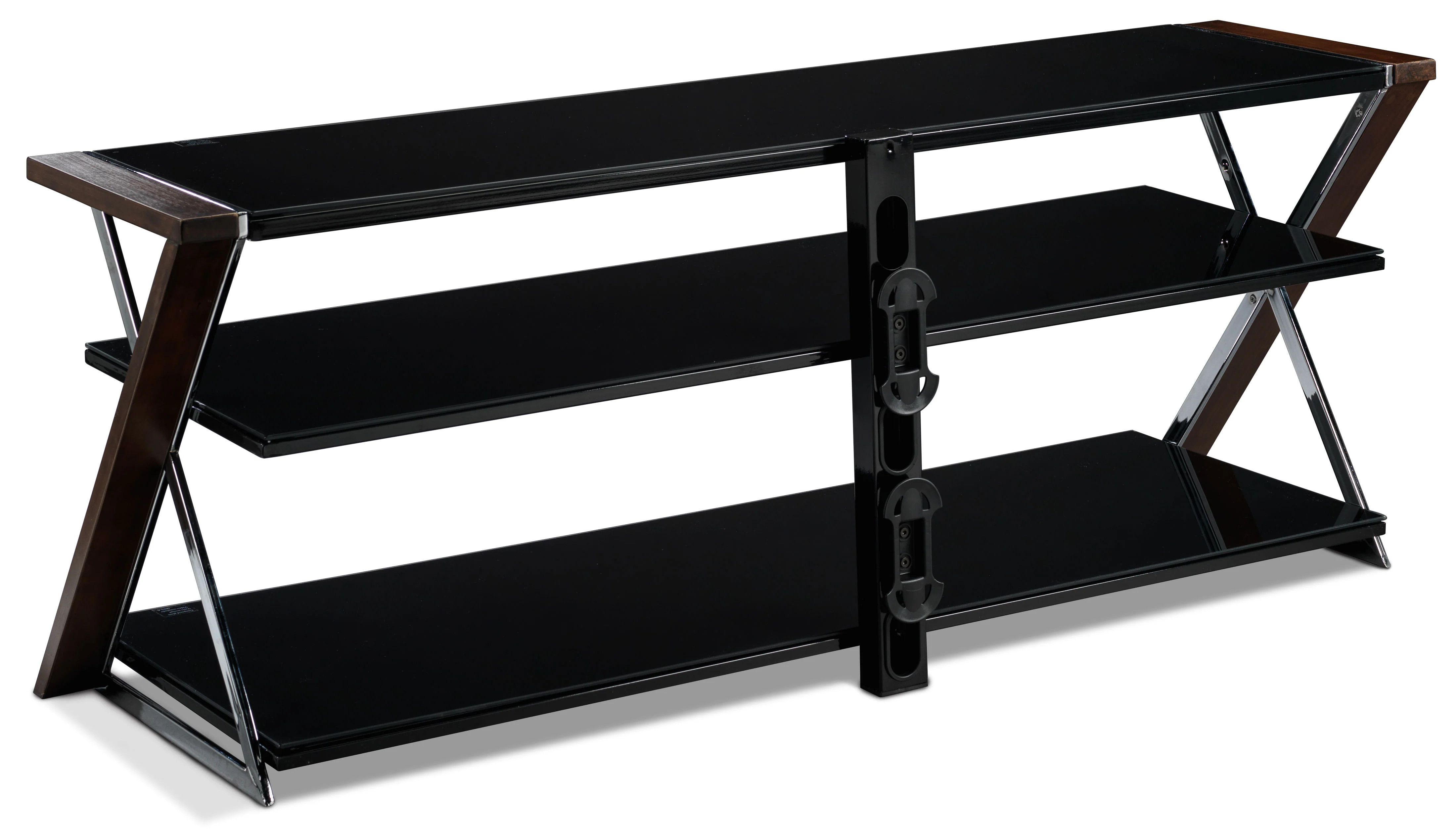 Merlot 60" TV Stand - Espresso, Black - Image 3