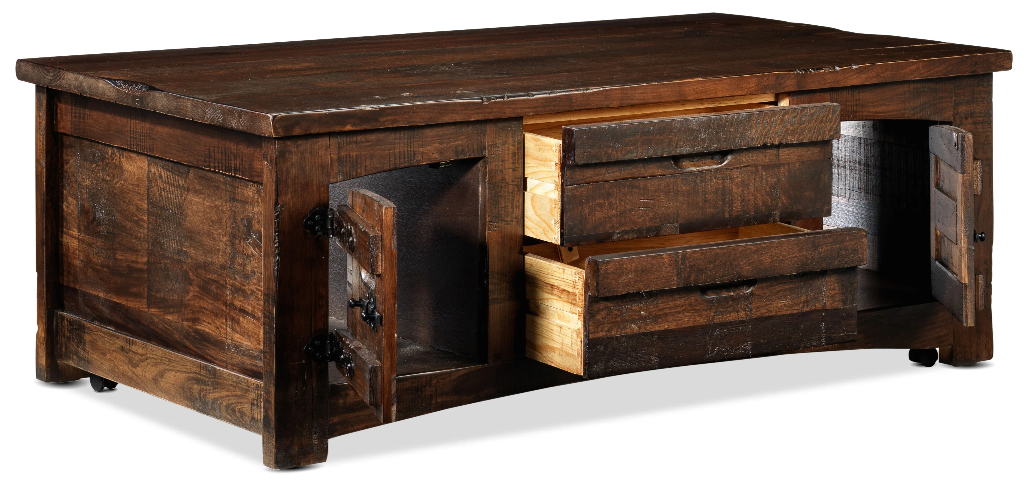 Mezcal Coffee Table and Two End Table Set - Walnut - Image 2