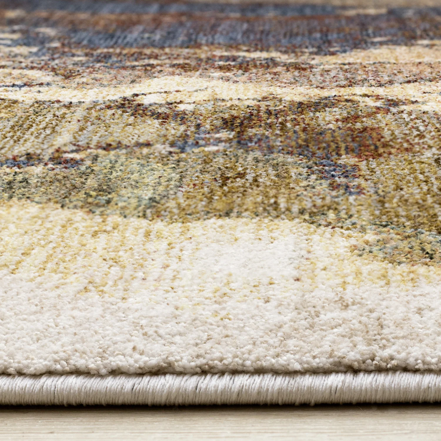 Micah Modern Galaxy Area Rug - 5' X 8' - Cream/Grey/Blue - Image 5