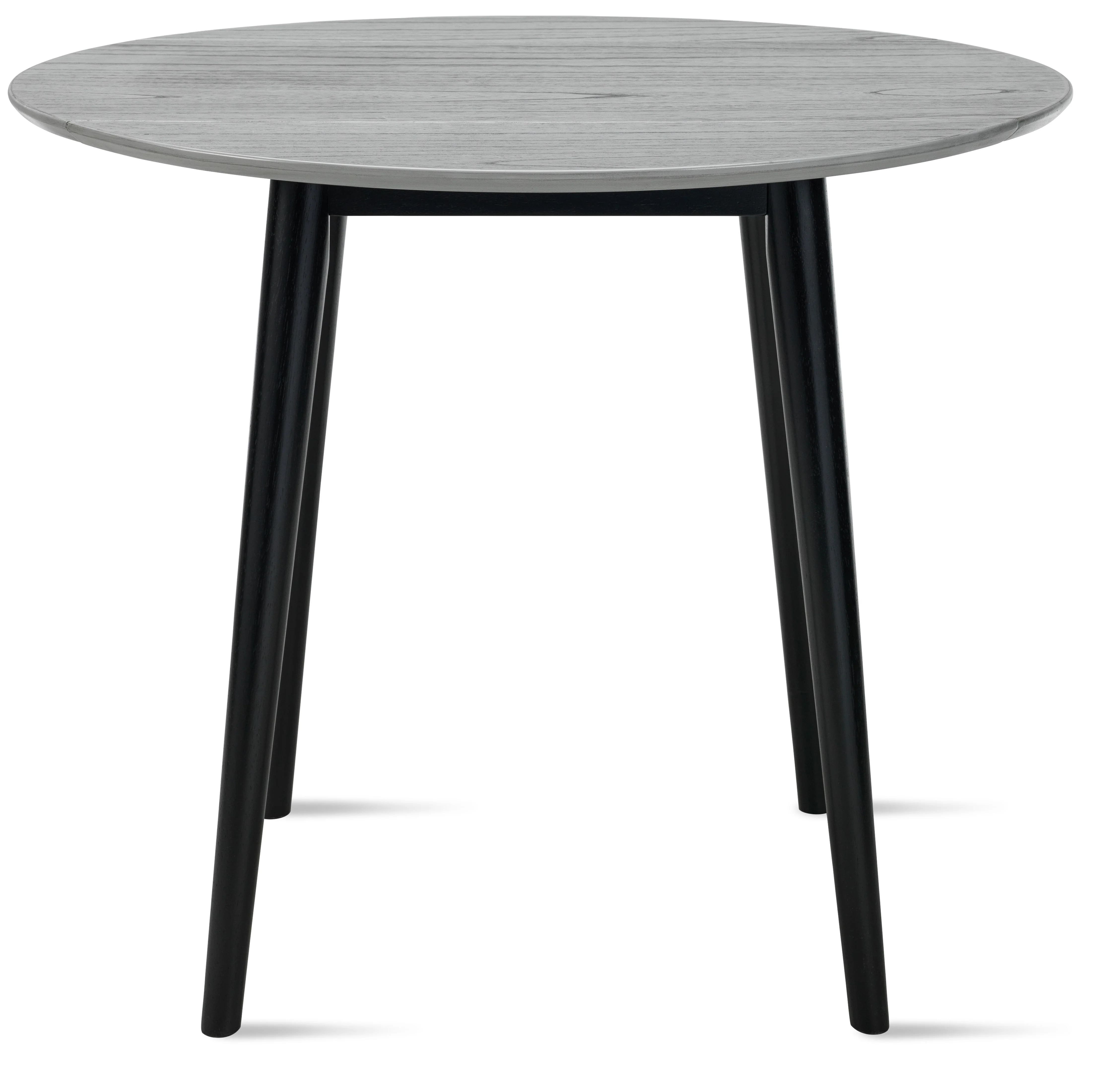 Midland Dining Table with Drop Leaf - Grey, Black - Image 2