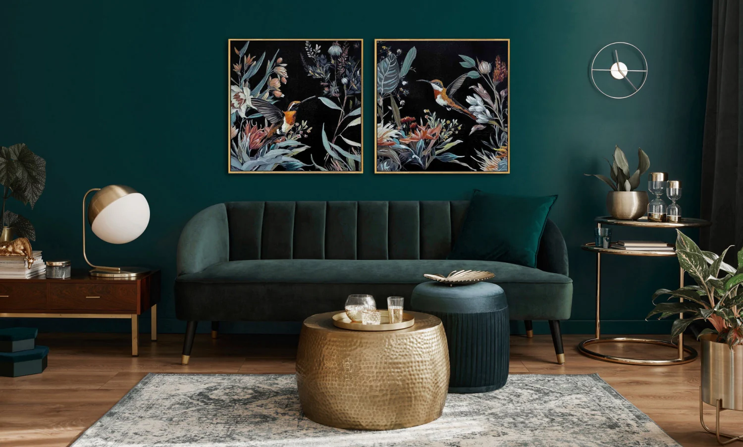 Midnight Nectar II Wall Art - Multi-Colour - 30 X 30 - Image 2