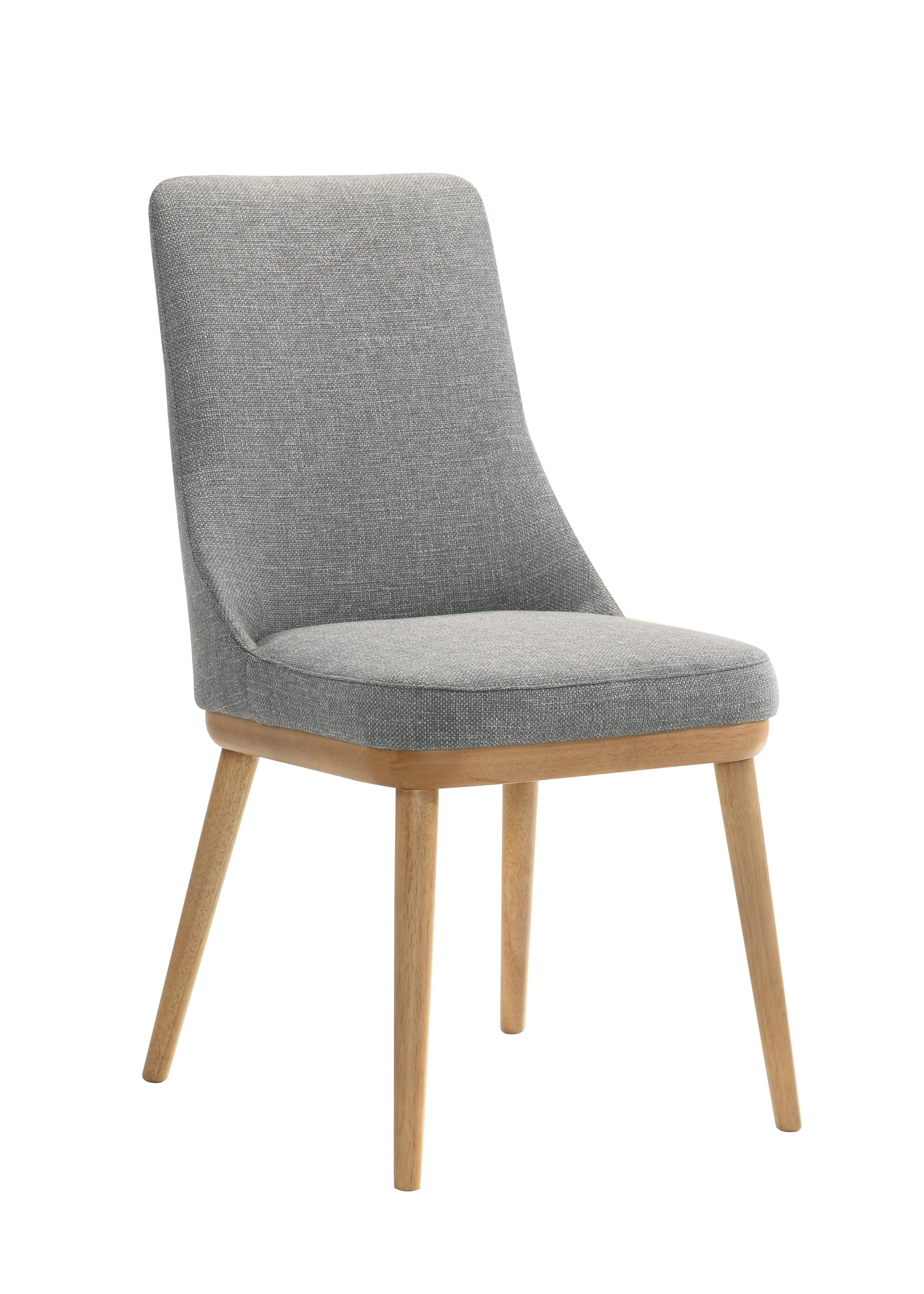 Mikael 5-Piece Round Dining Set - Grey, Light Oak - Image 4
