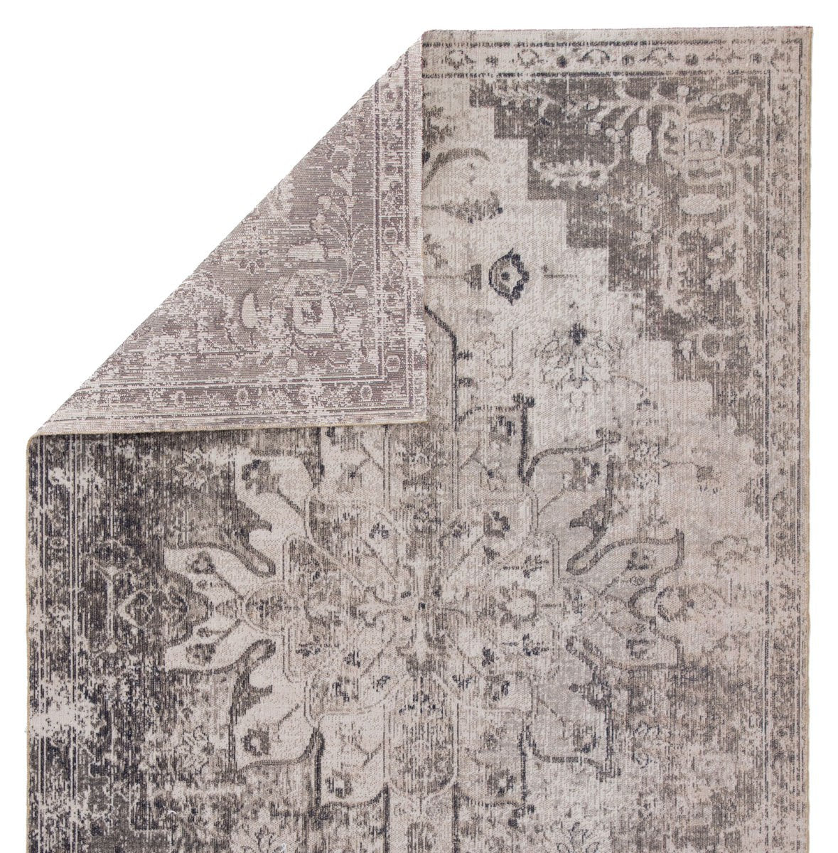 Mikras V Area Rug - 10' X 14' - Grey/Ivory - Image 4