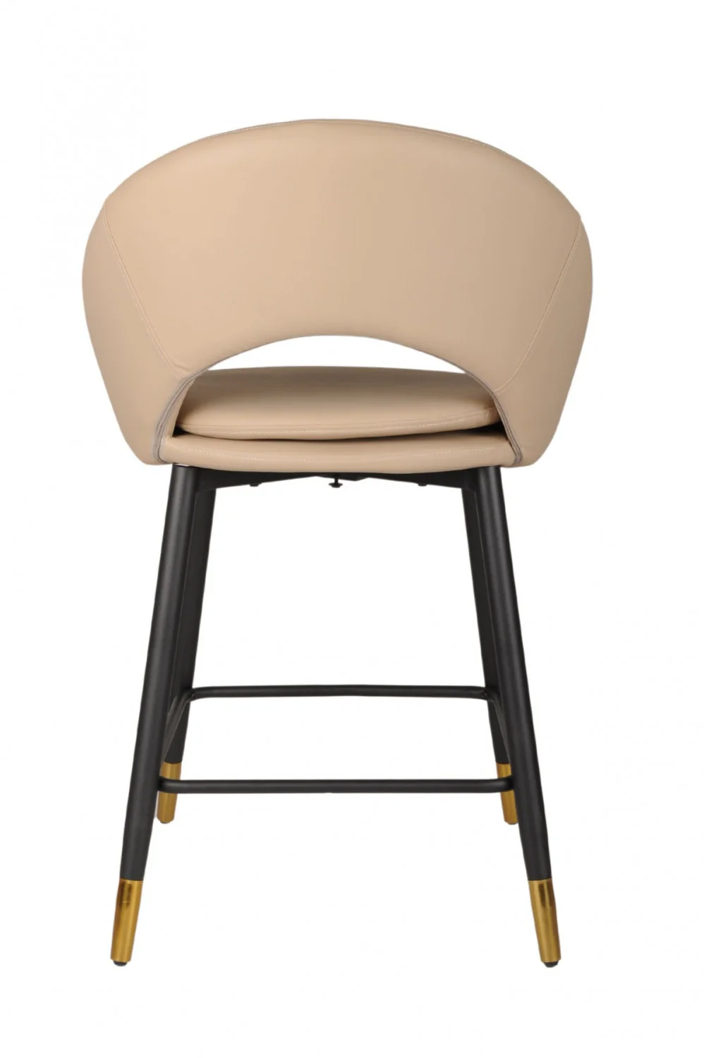 Mila Counter Stool - Beige/Black - Set of Two - Image 7