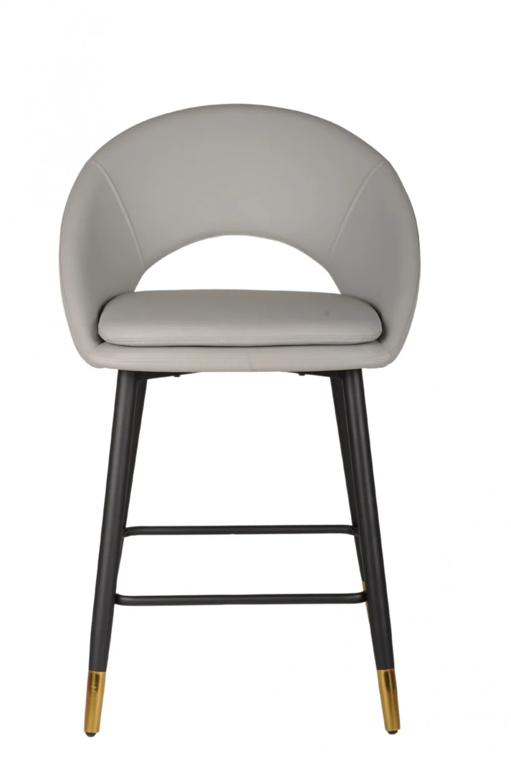 Mila Counter Stool - Grey/Black - Set of Two - Image 2
