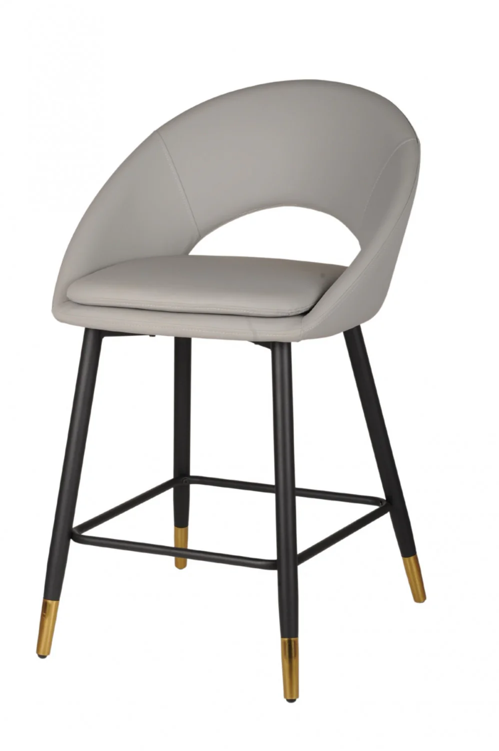 Mila Counter Stool - Grey/Black - Set of Two - Image 3