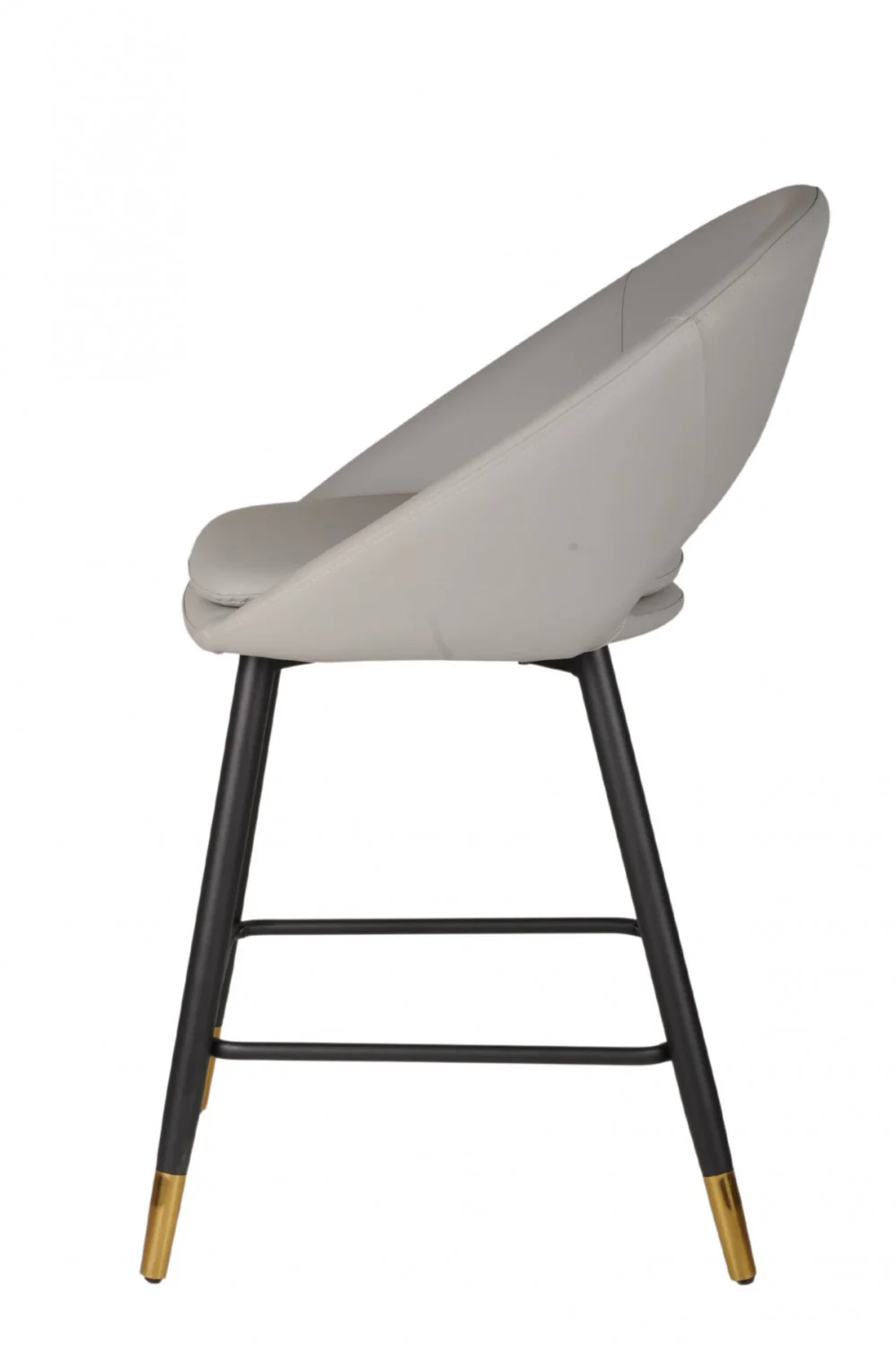 Mila Counter Stool - Grey/Black - Set of Two - Image 6