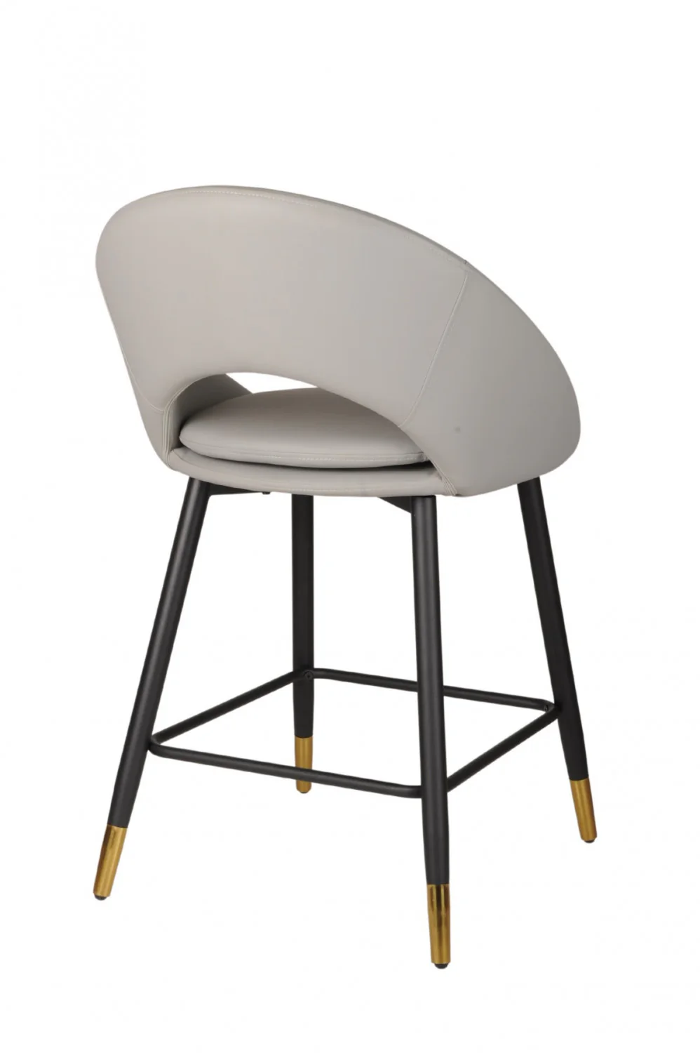 Mila Counter Stool - Grey/Black - Set of Two - Image 8
