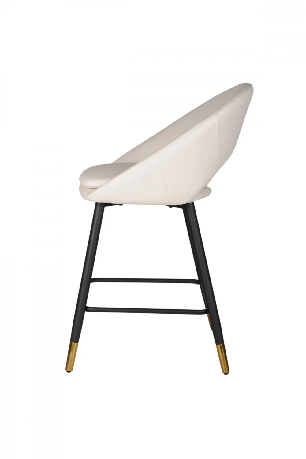 Mila Counter Stool - White/Black - Set of Two - Image 3