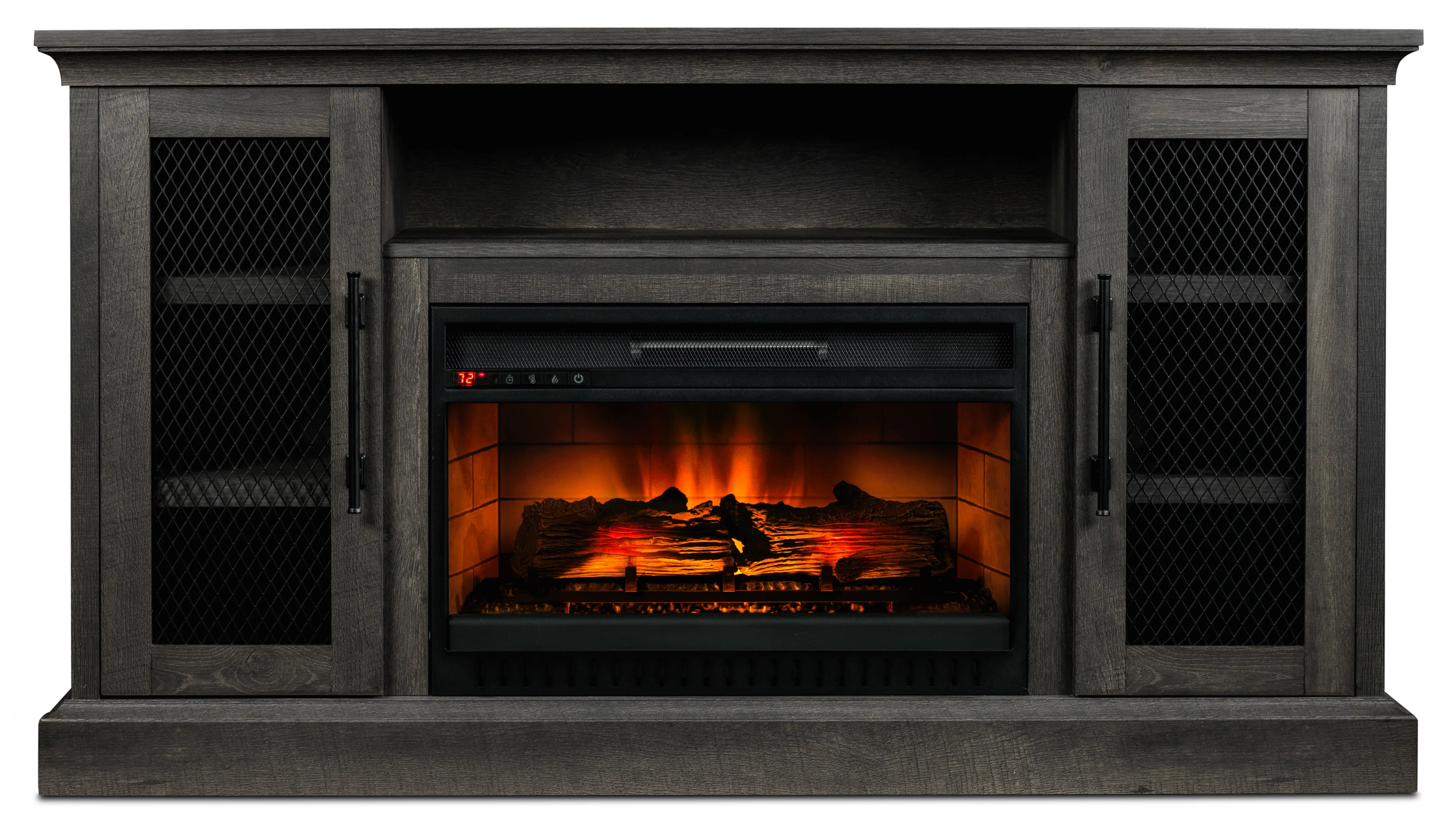 Millbrook 59.75" Fireplace TV Stand - Fawn Aged Oak - Image 4