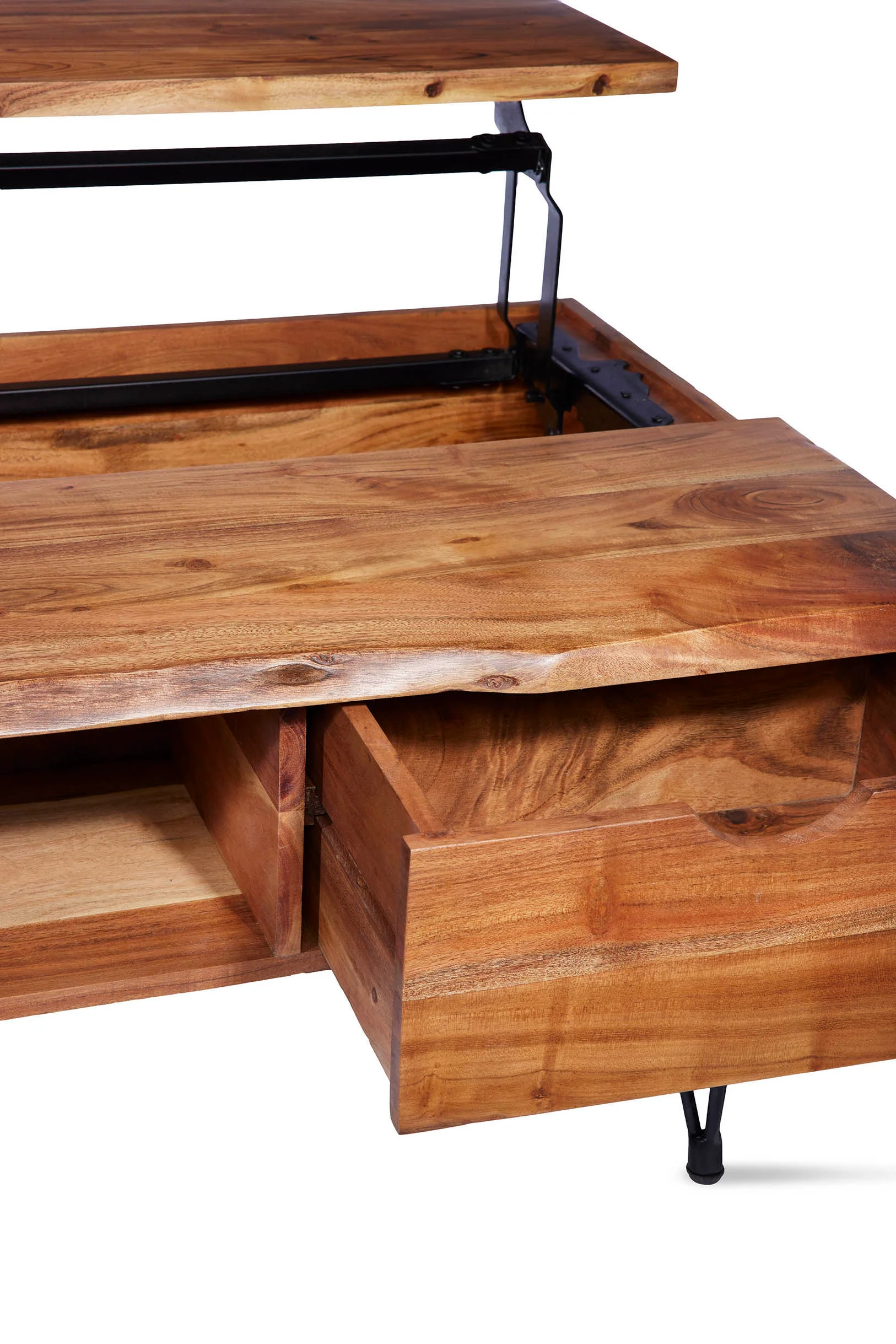 Milo 40" Lift Top Coffee Table - Natural - Image 5