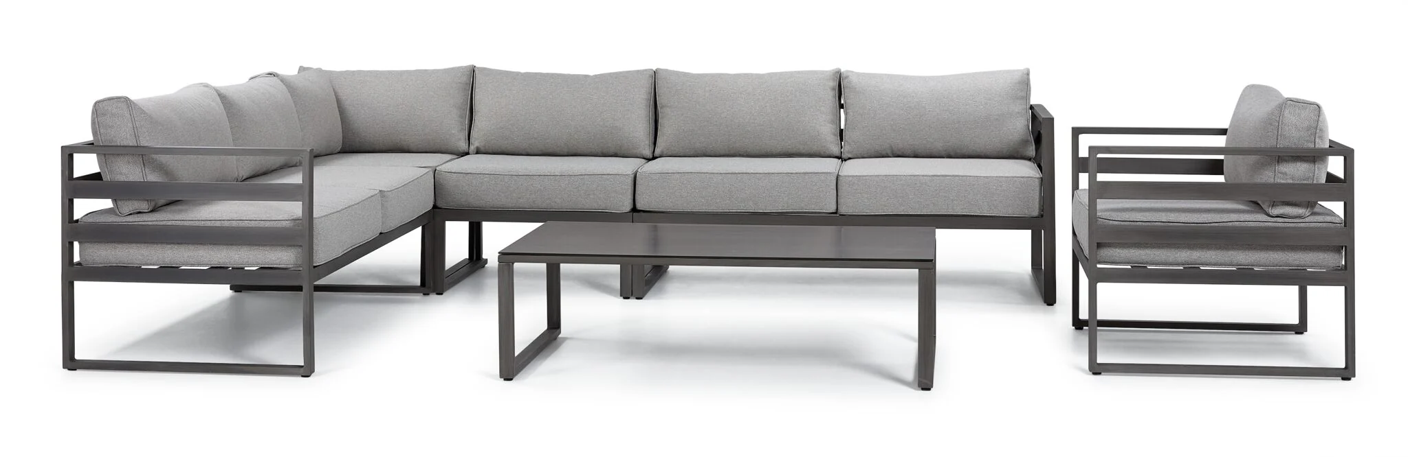 Milos 6 - Piece Outdoor Sectional - Grey