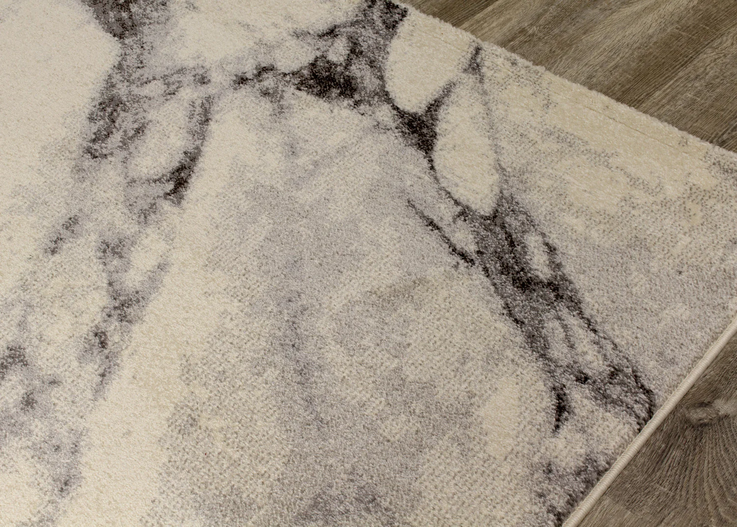 Mirza Marble Profile Area Rug - 8' X 11' - Cream/Grey - Image 4