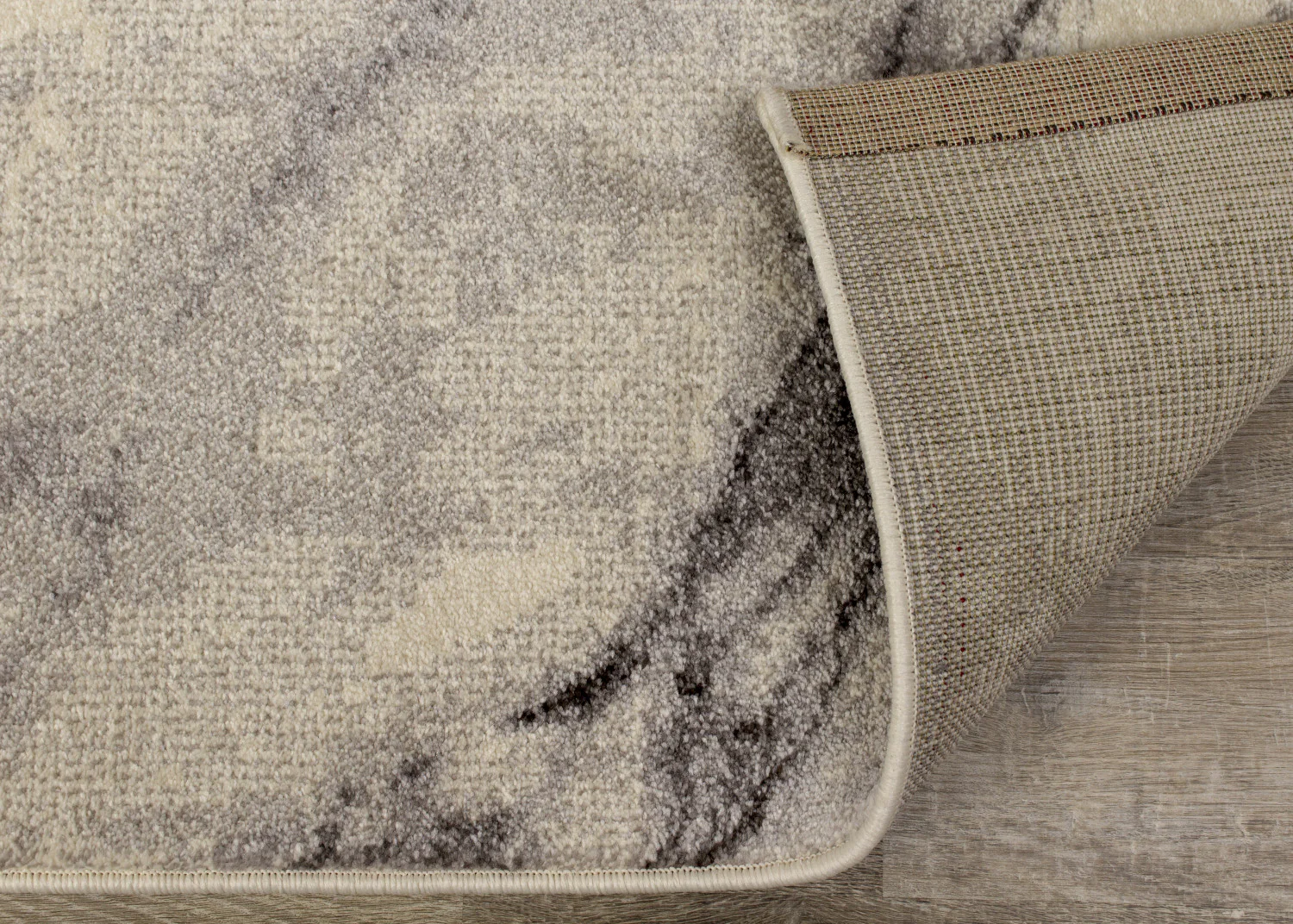 Mirza Marble Profile Area Rug - 8' X 11' - Cream/Grey - Image 6