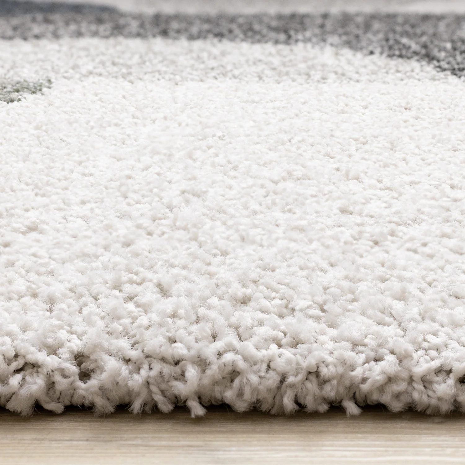 Misha Modern Geometric Area Rug - 5' X 8' - White/Grey - Image 5