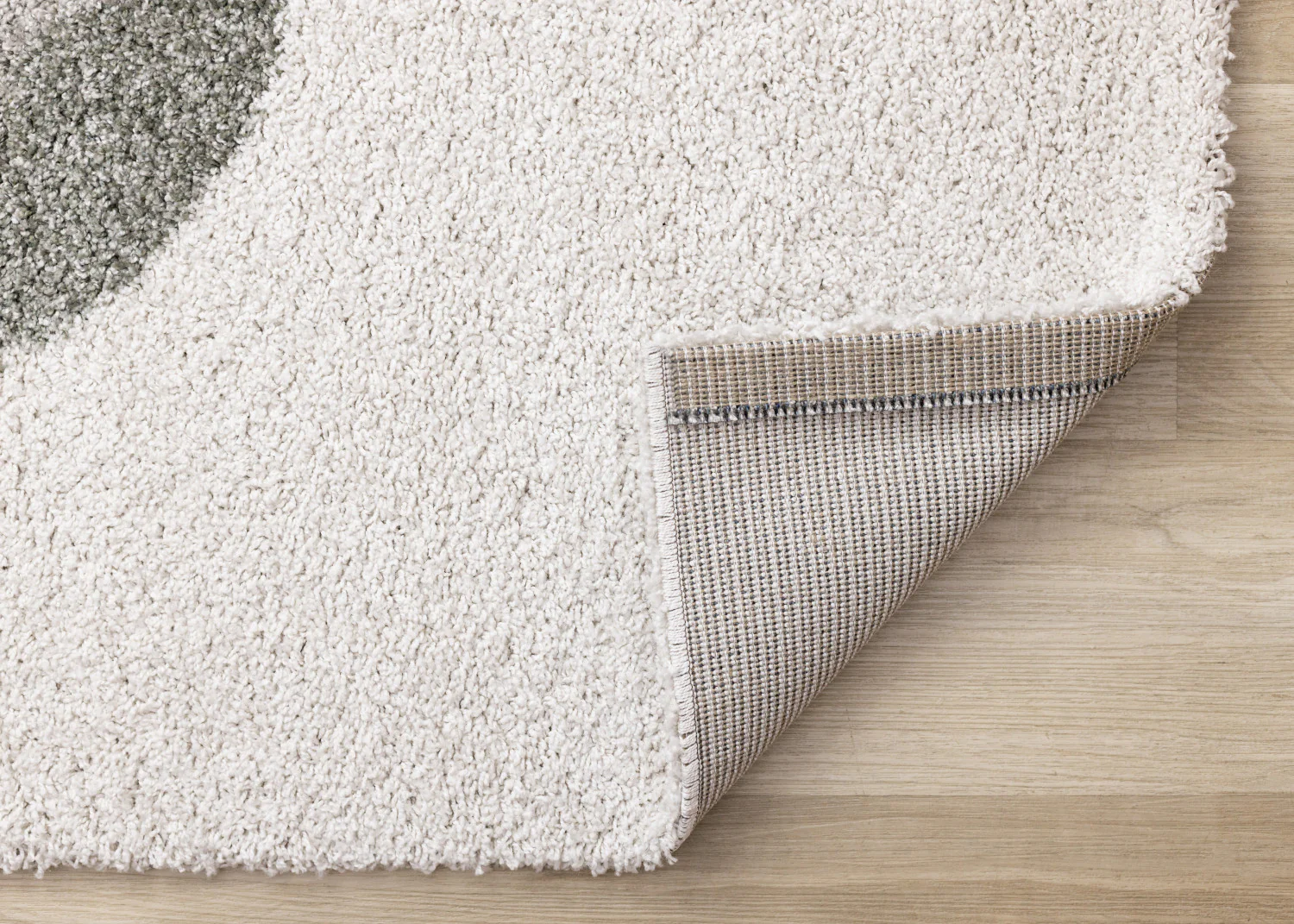Misha Modern Geometric Area Rug - 5' X 8' - White/Grey - Image 7