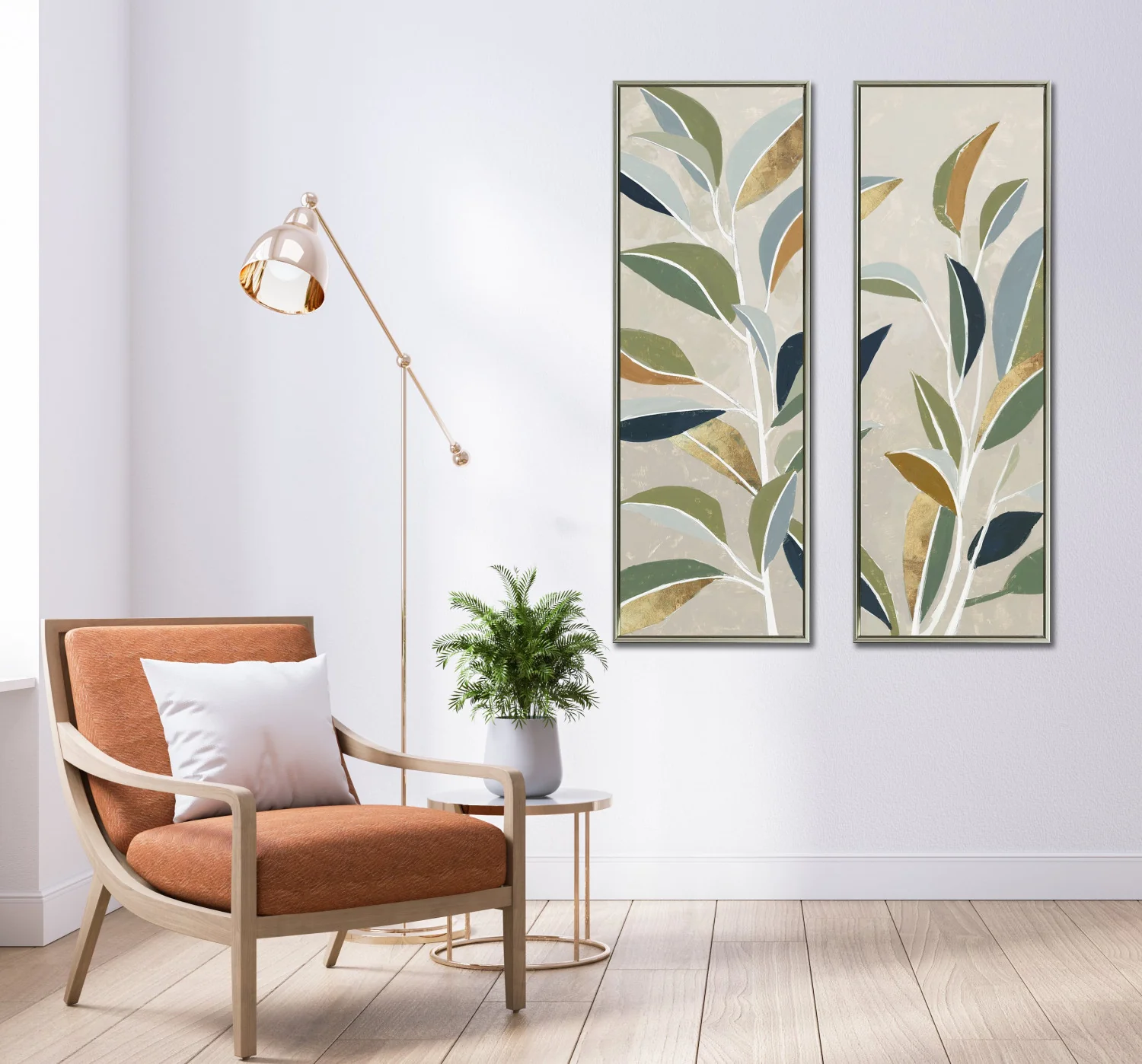 Modern Nature II Wall Art - Multi-Colour - 48 X 16 - Image 2