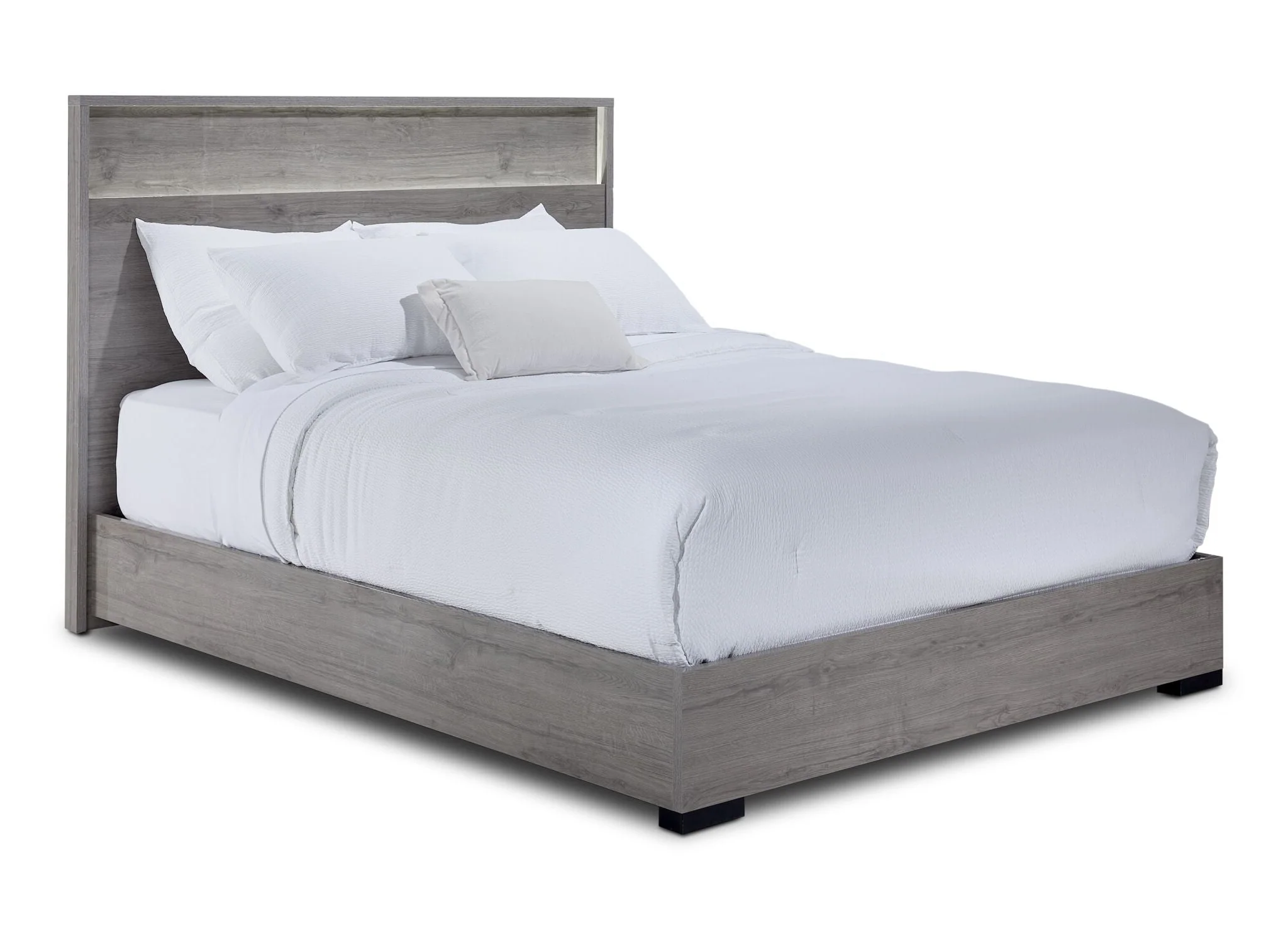 In Full Bloom - Monaco 3 - Piece Queen Bed - Grey - Image 3