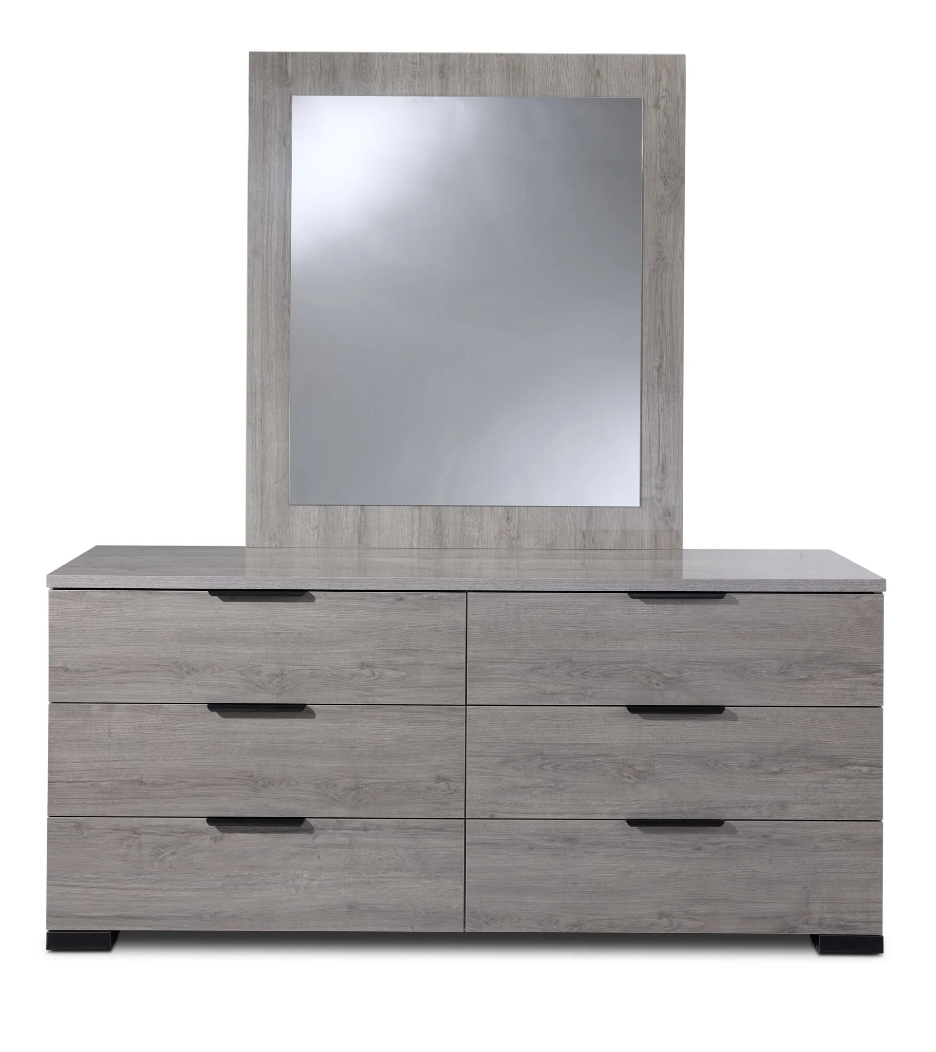 In Full Bloom - Monaco 6-Drawer Dresser - Grey - Image 3