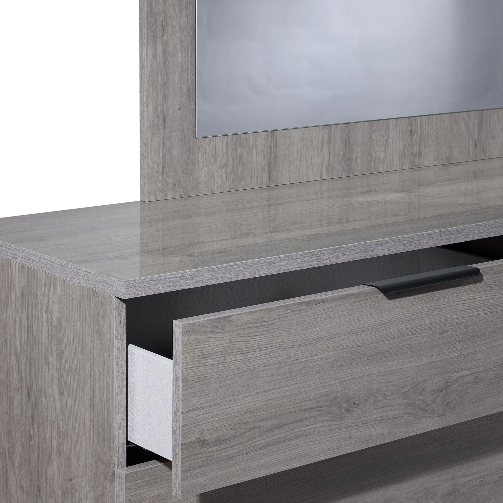 In Full Bloom - Monaco 6-Drawer Dresser - Grey - Image 4