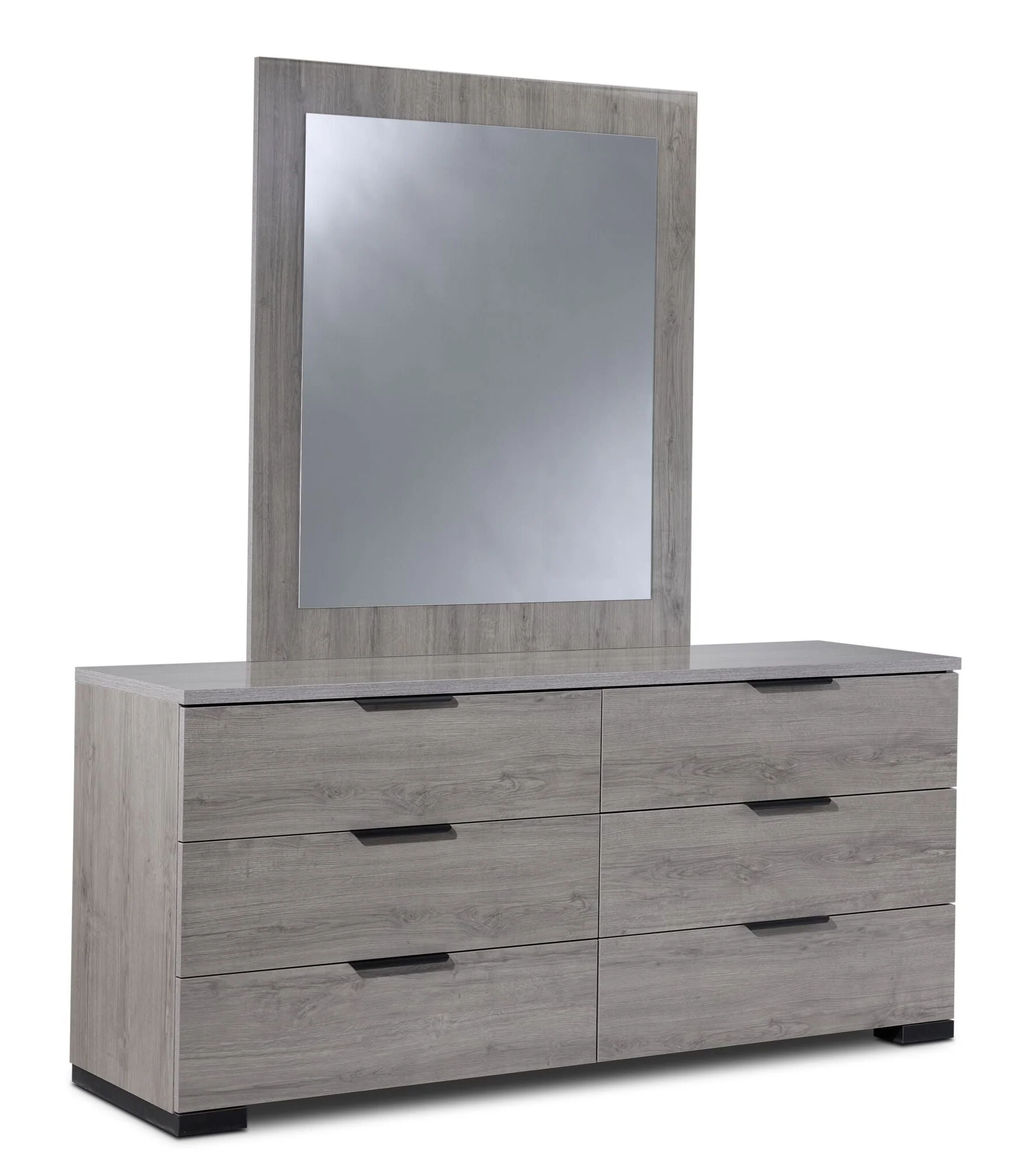 In Full Bloom - Monaco 6 - Piece King Bedroom Set - Grey - Image 4