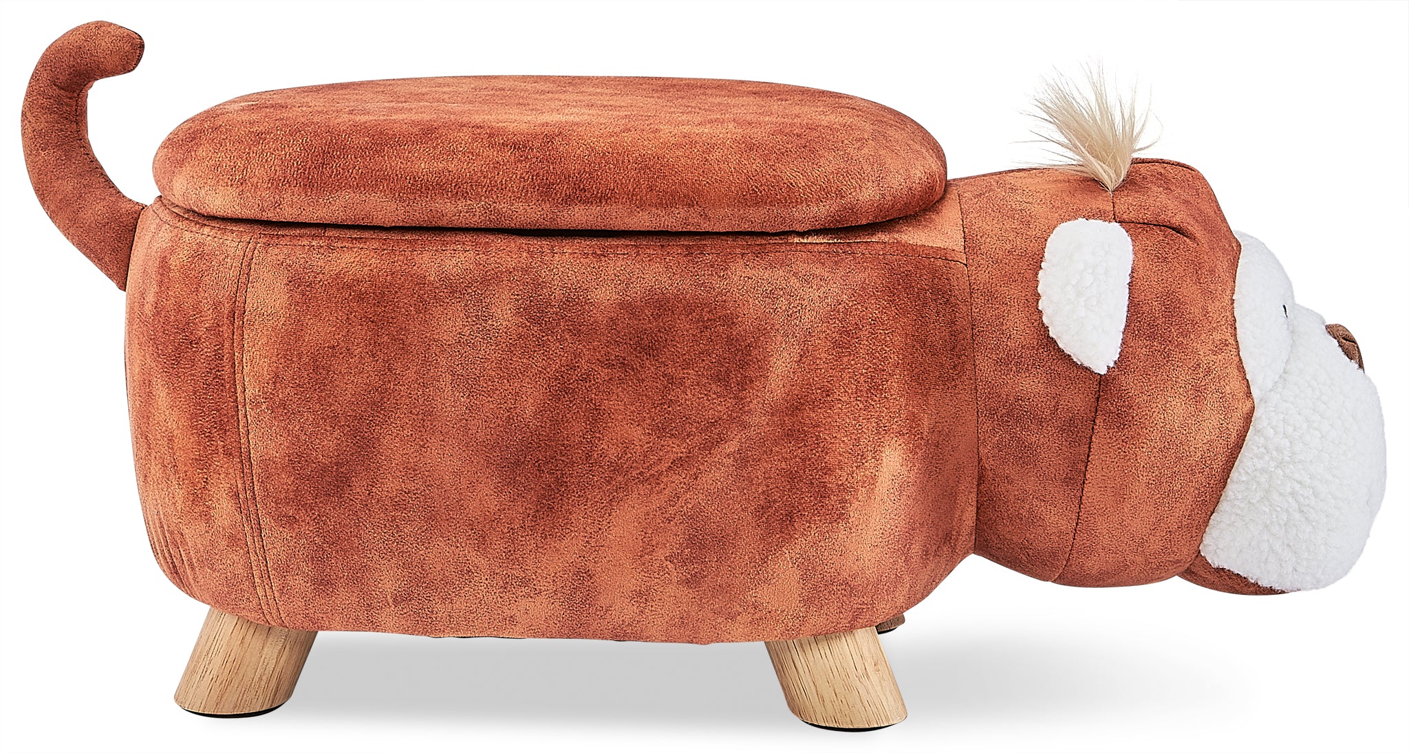 Monkey Storage Ottoman - Brown - Image 3