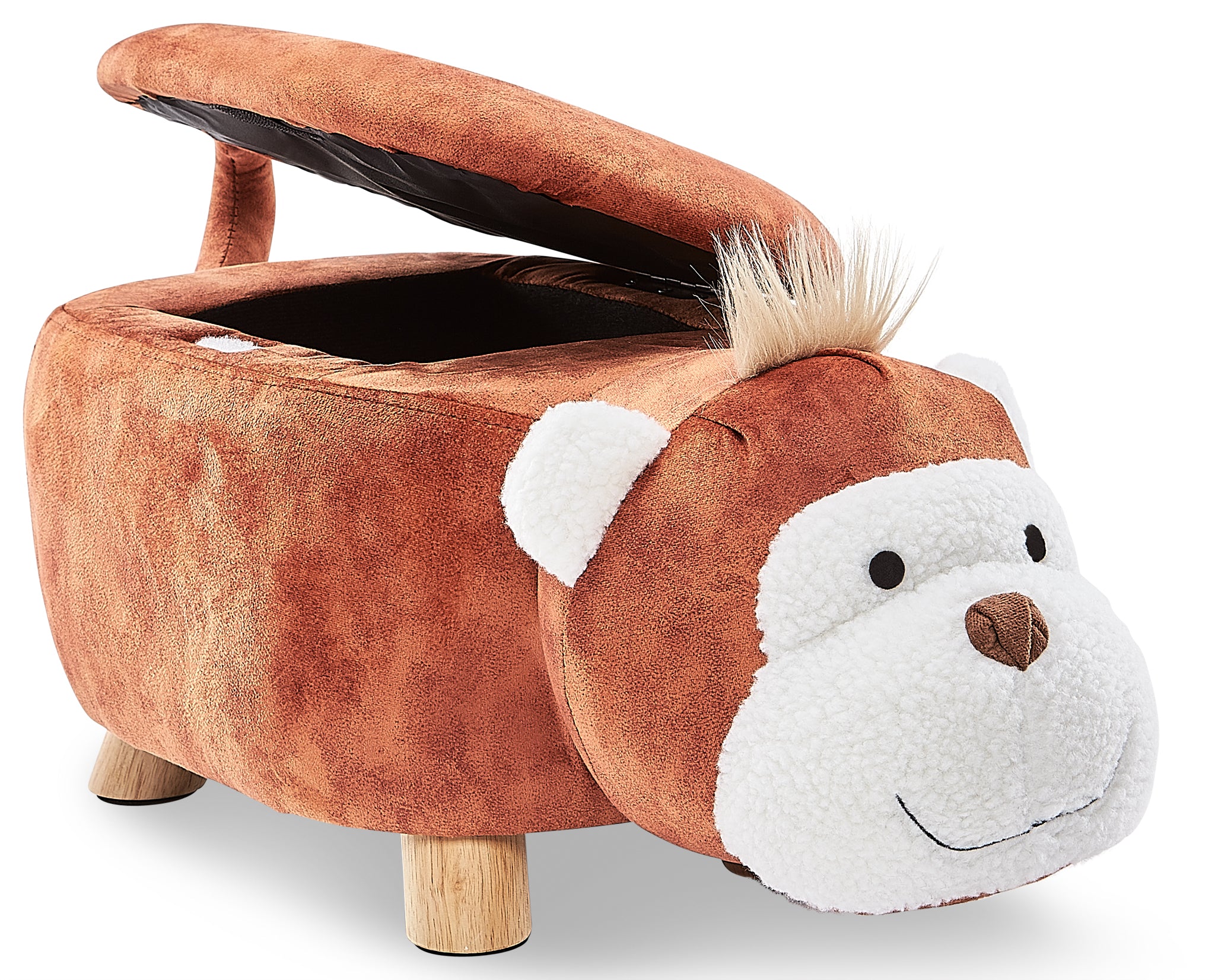Monkey Storage Ottoman - Brown - Image 4