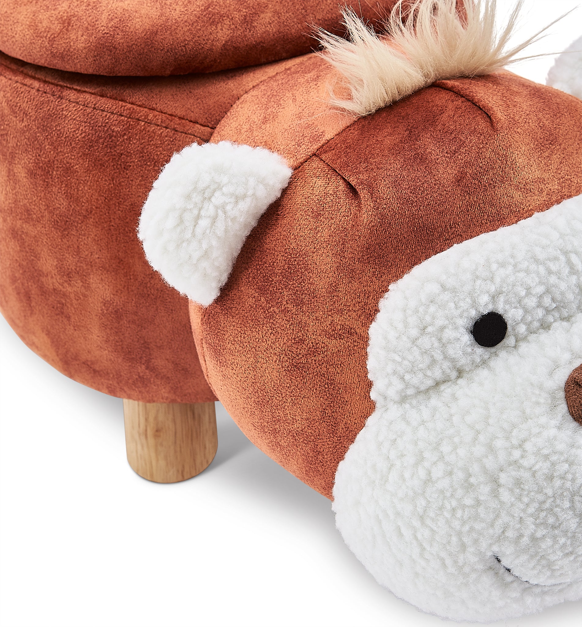 Monkey Storage Ottoman - Brown - Image 6