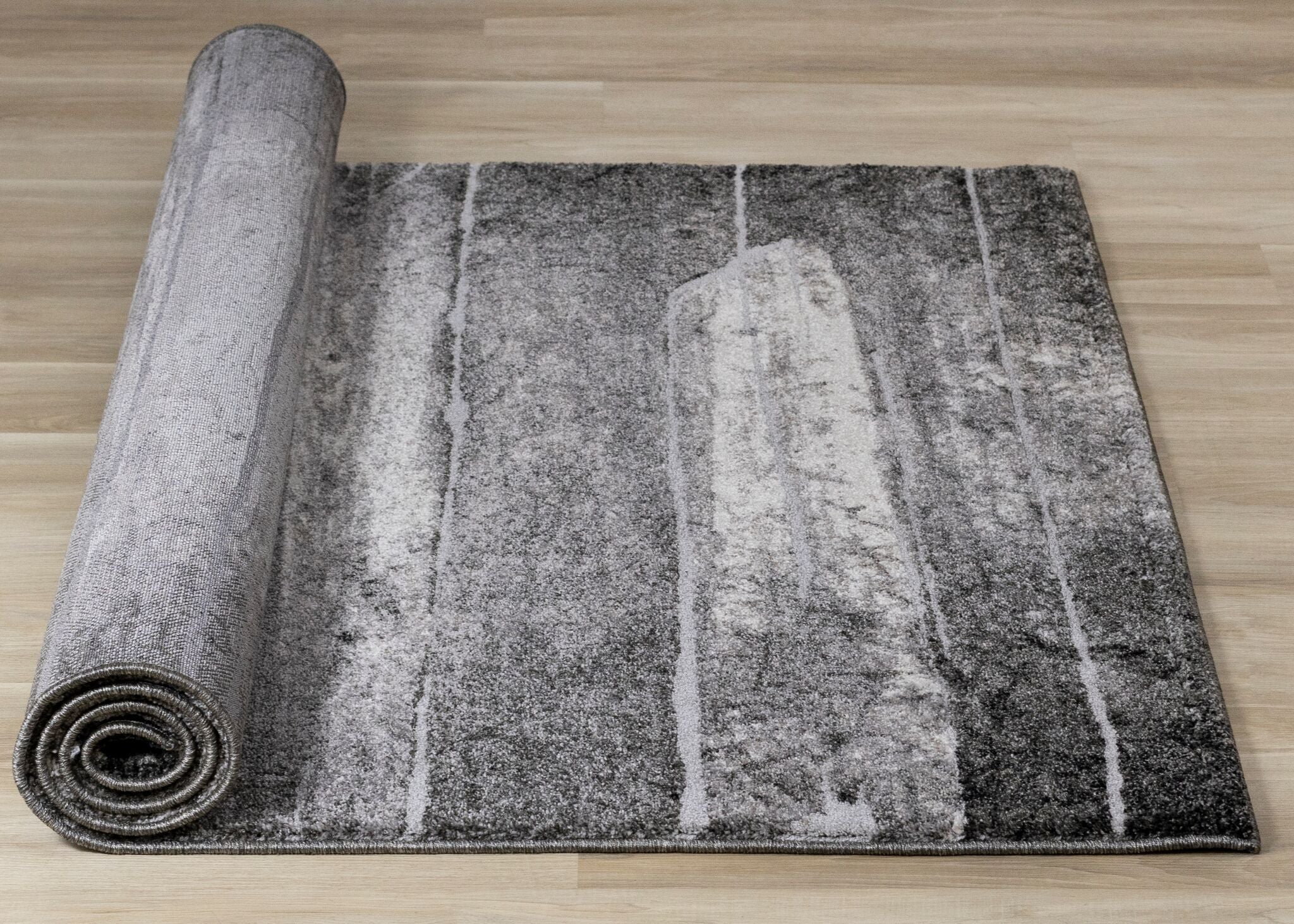 Montana 5'3" x 7'7" Barn Door Area Rug - Grey, Cream - Image 8