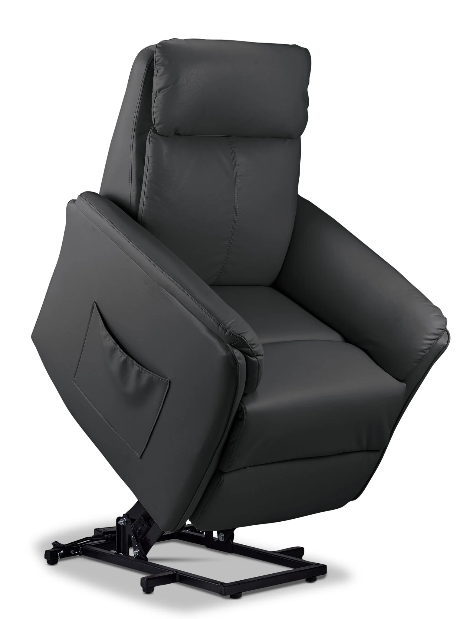 Morgan Power Lift Recliner - Dark Grey - Image 3
