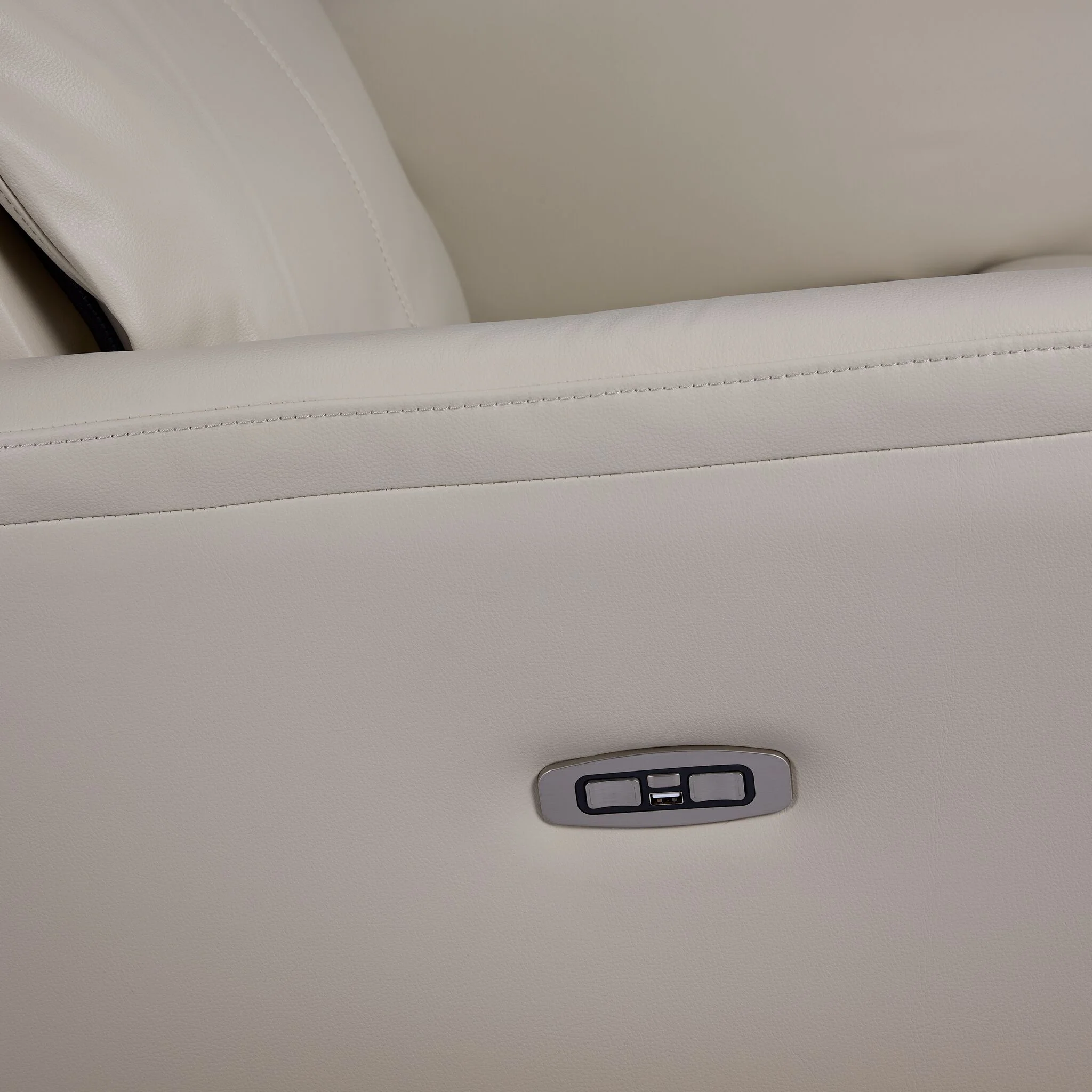 Morgan Swivel Glider Power Recliner - Taupe - Image 5