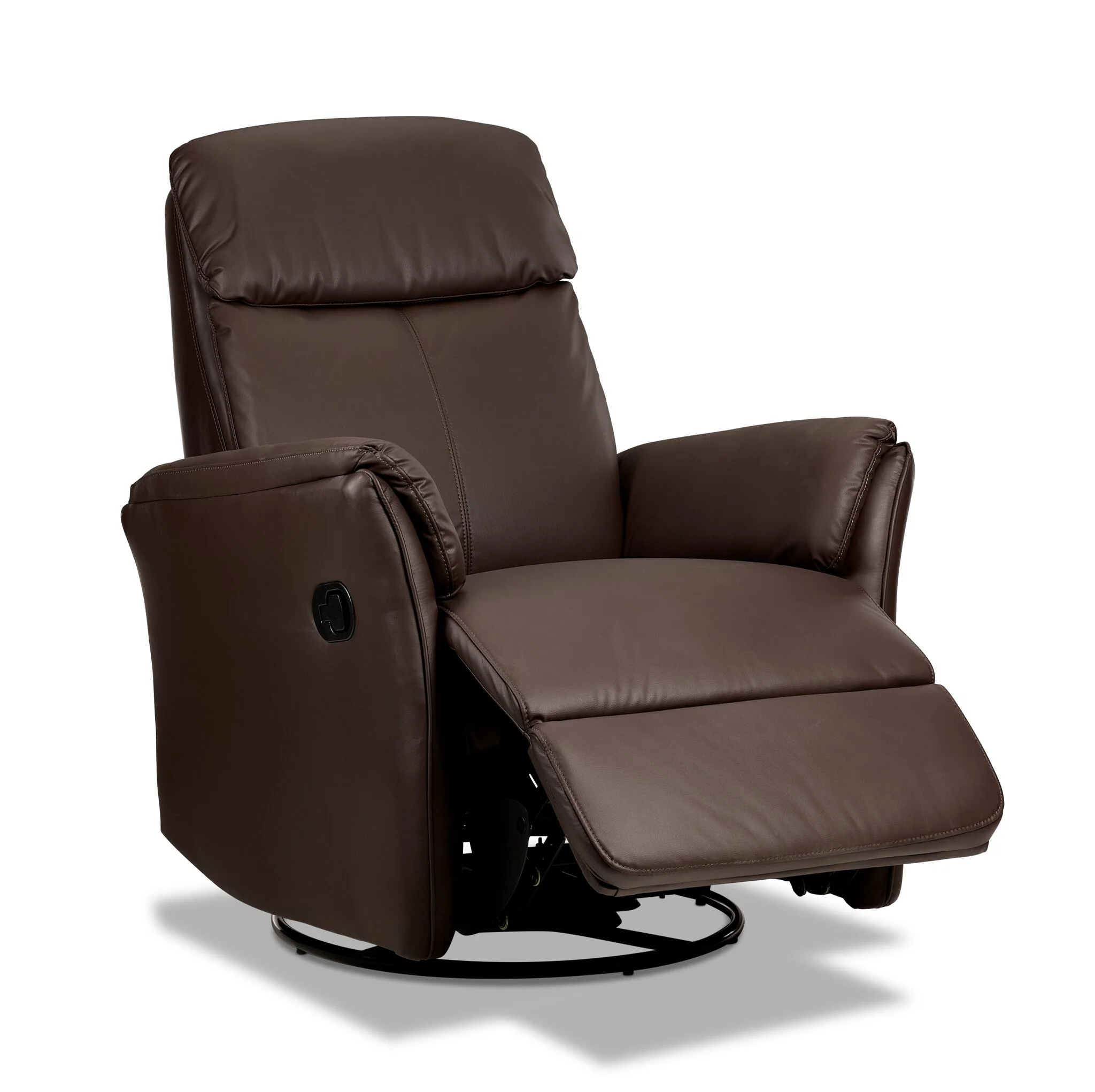 Morgan Swivel Glider Recliner - Dark Brown - Image 3