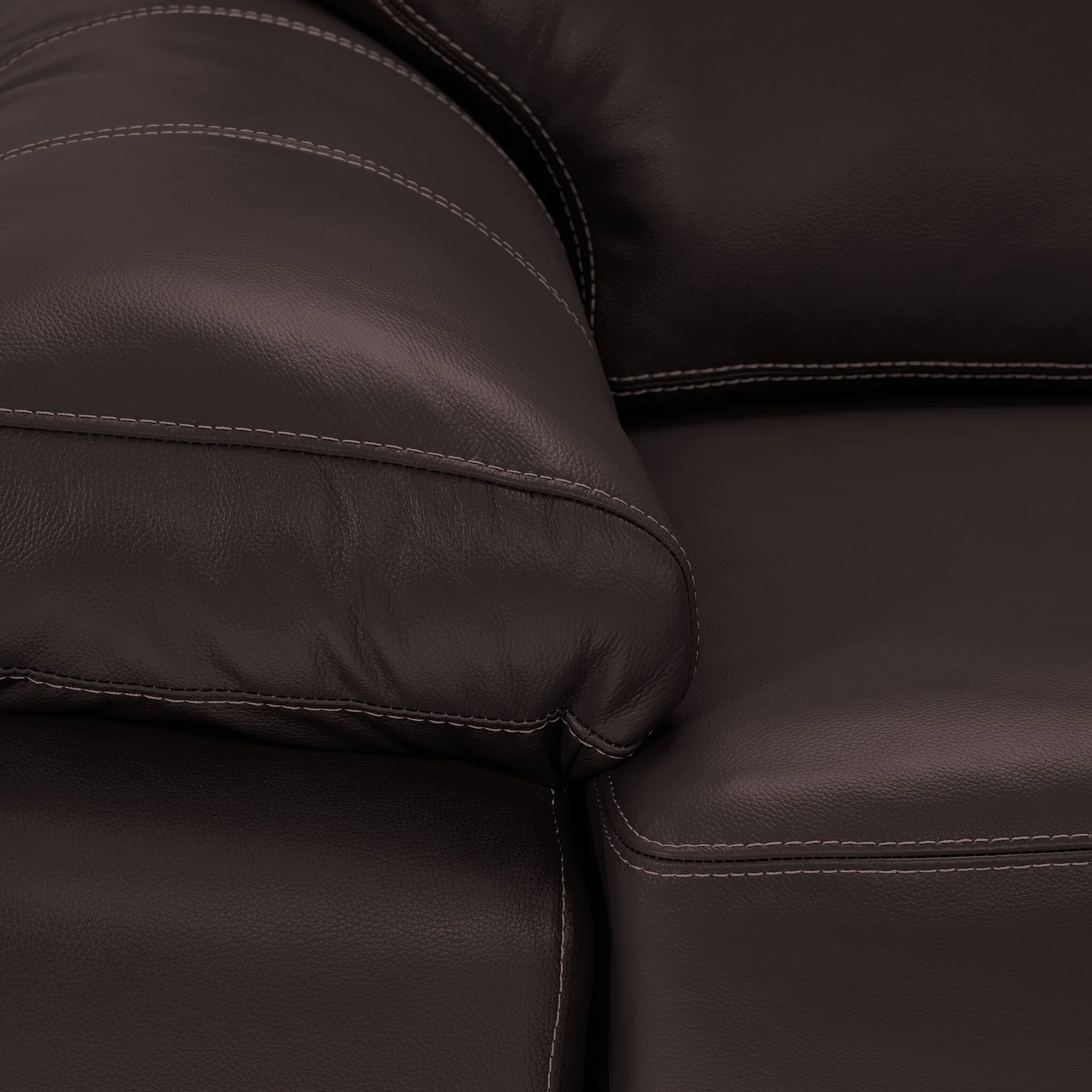 Morrison II Leather Chair - Brown - Image 3