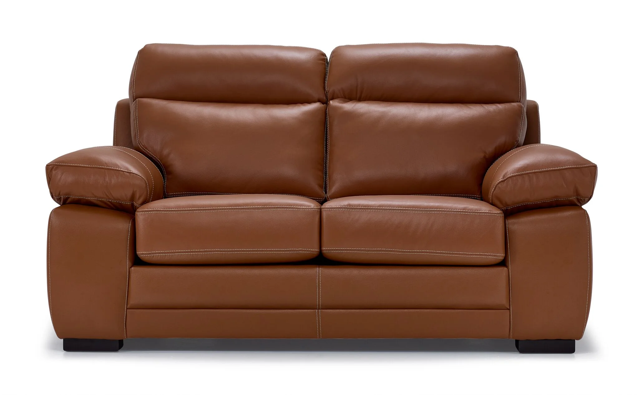 Morrison II Leather Loveseat - Cognac - Image 2
