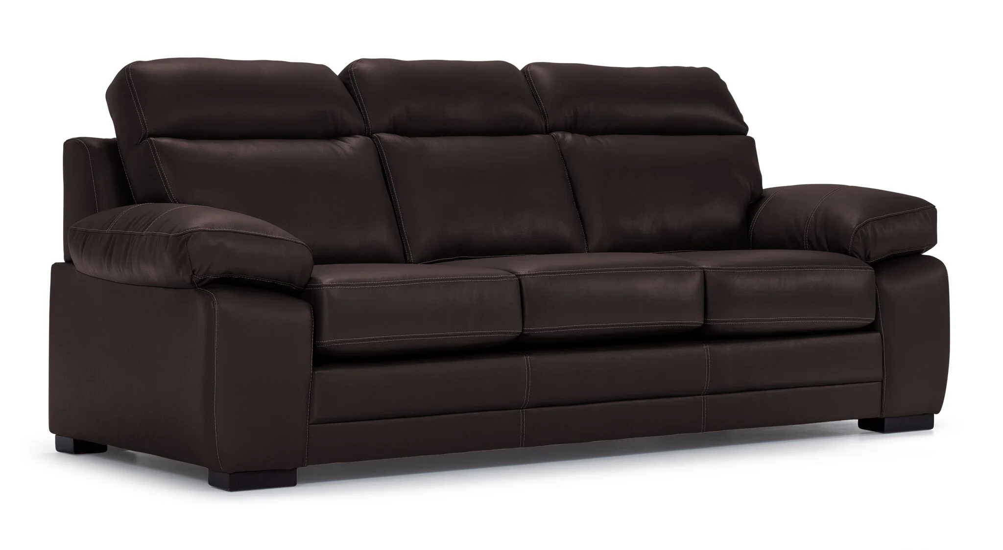 Morrison II Leather Sofa and Chair Set - Brown - Image 2
