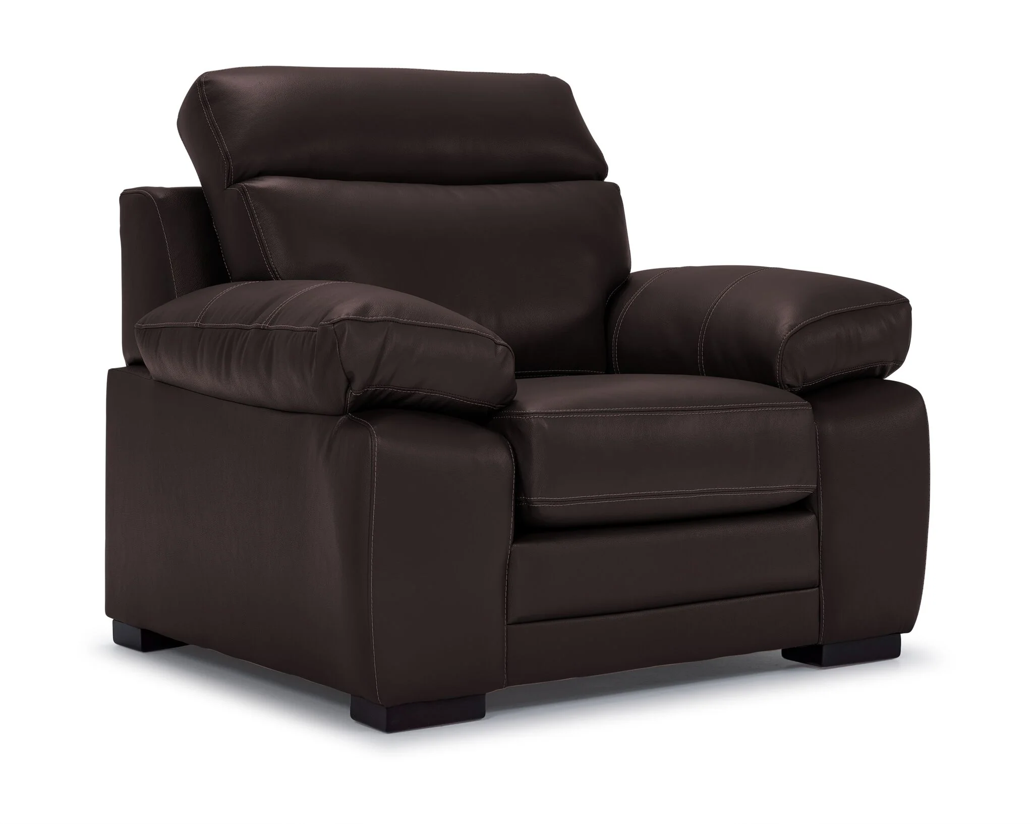 Morrison II Leather Sofa and Chair Set - Brown - Image 3