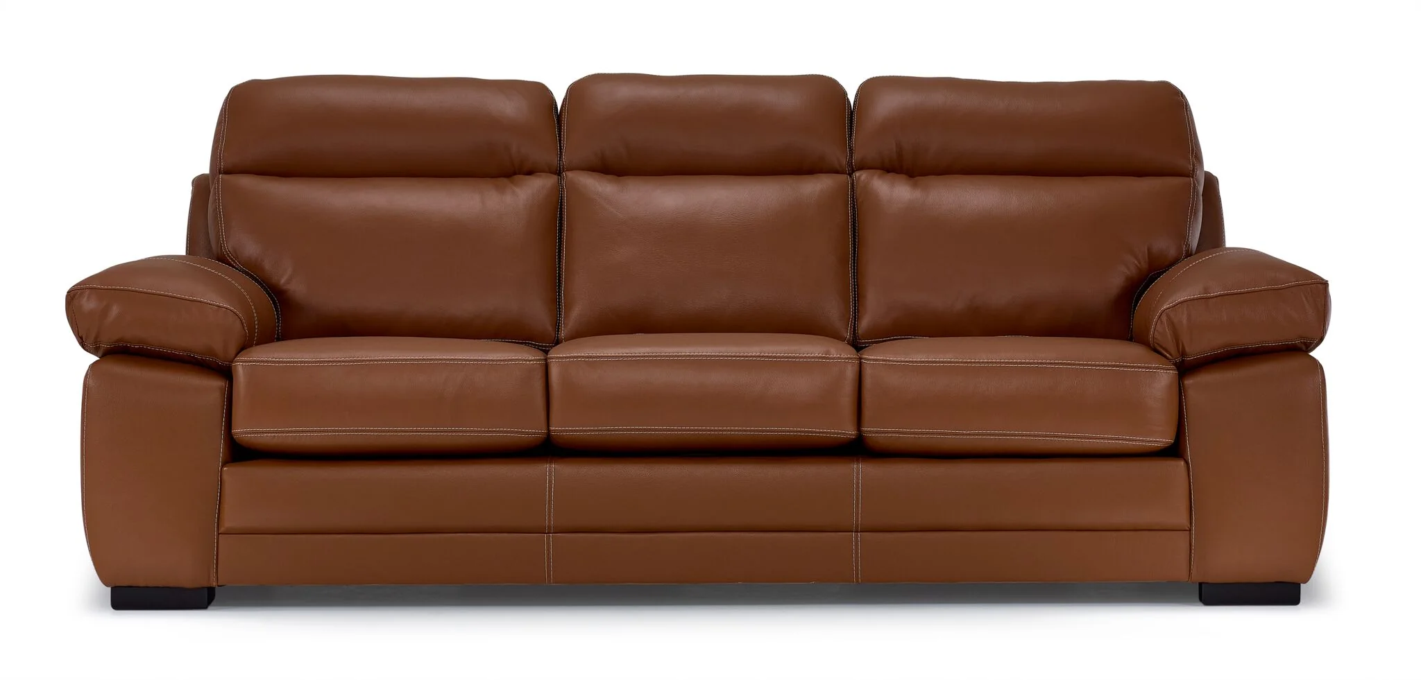 Morrison II Leather Sofa - Cognac - Image 2