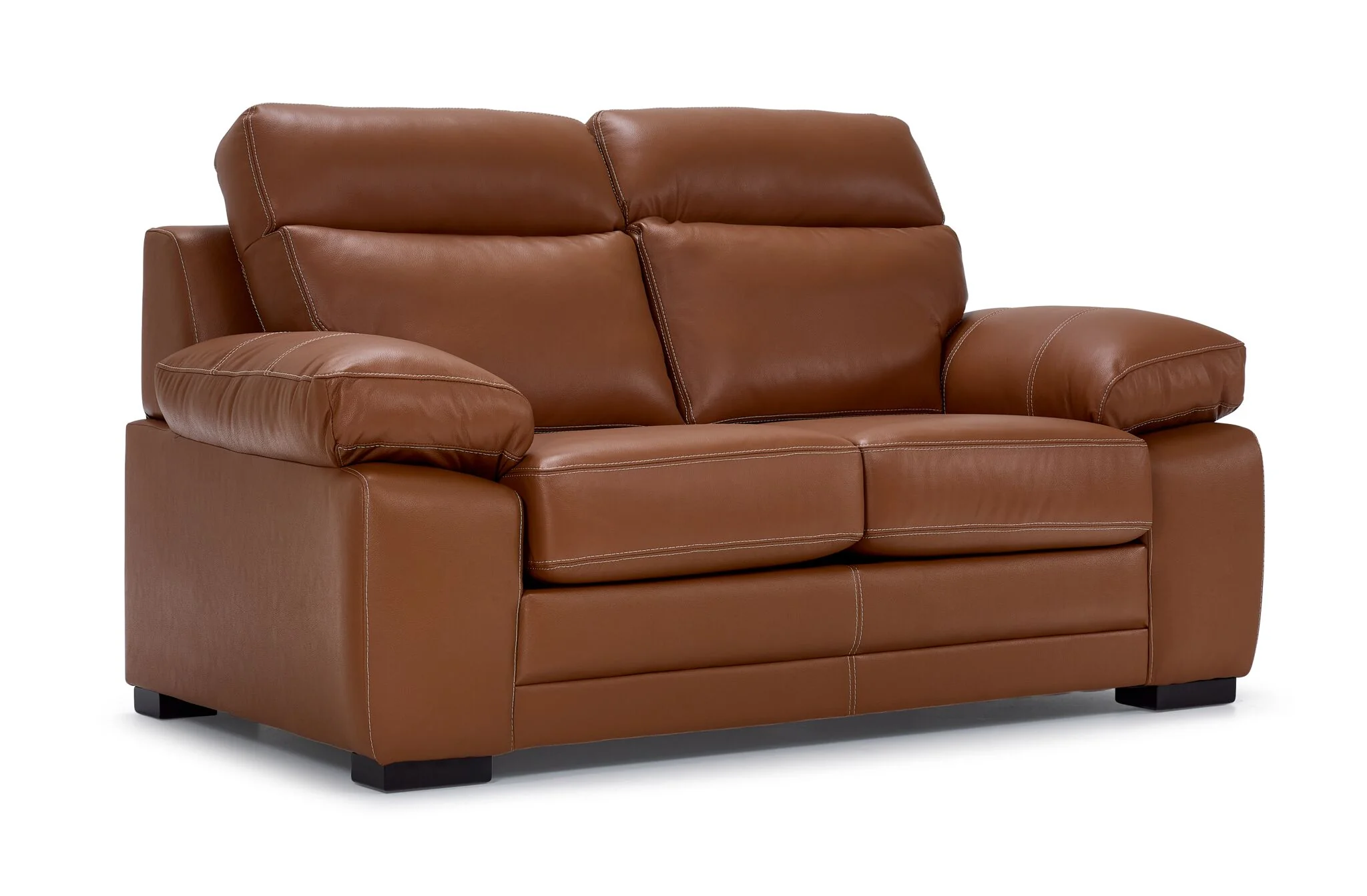 Morrison II Leather Sofa, Loveseat and Chair Set - Cognac - Image 3