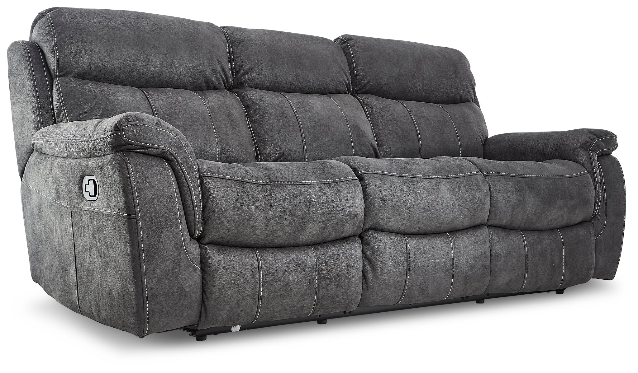 Morrow II Reclining Sofa and Loveseat Set - Grey - Image 3