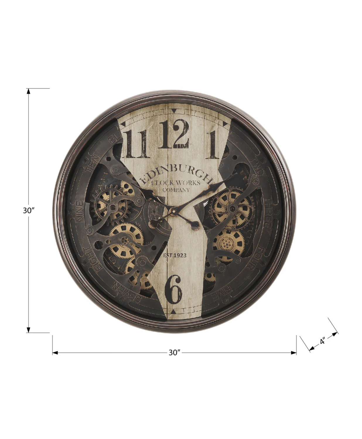 Muse Clock - Brown - Image 3