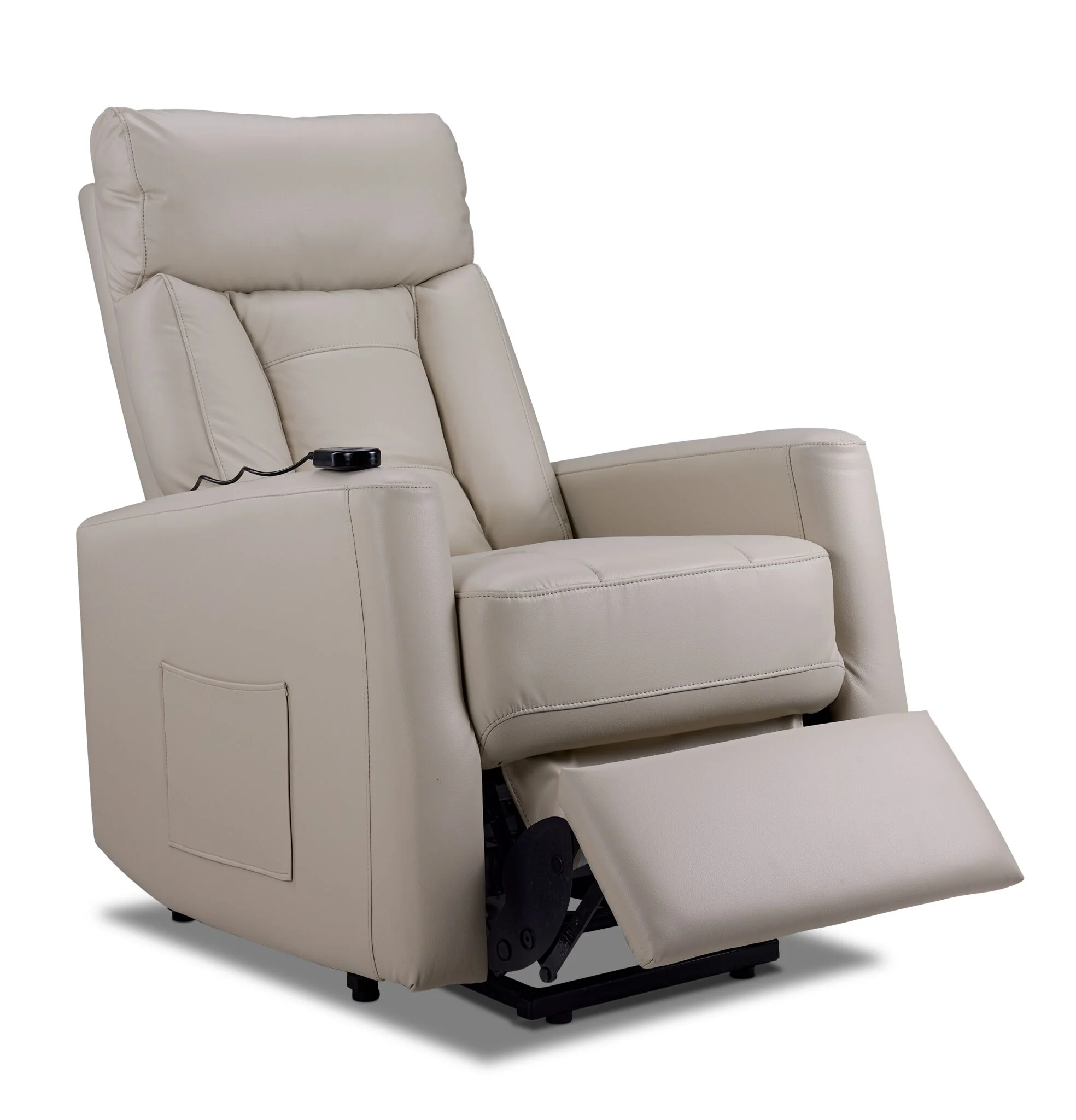 Mustang Power Lift Recliner - Taupe - Image 3